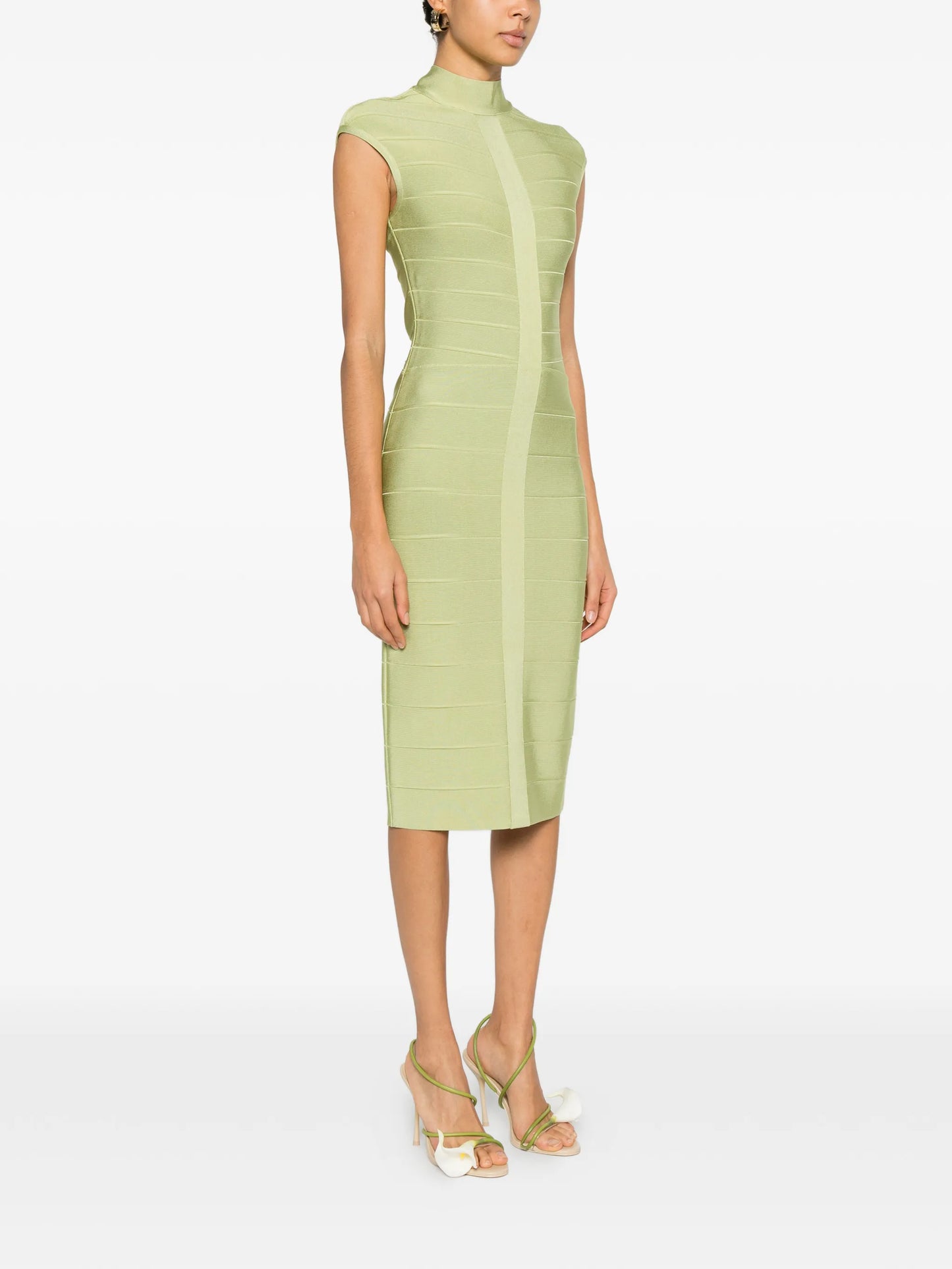 Davina ribbed midi dress