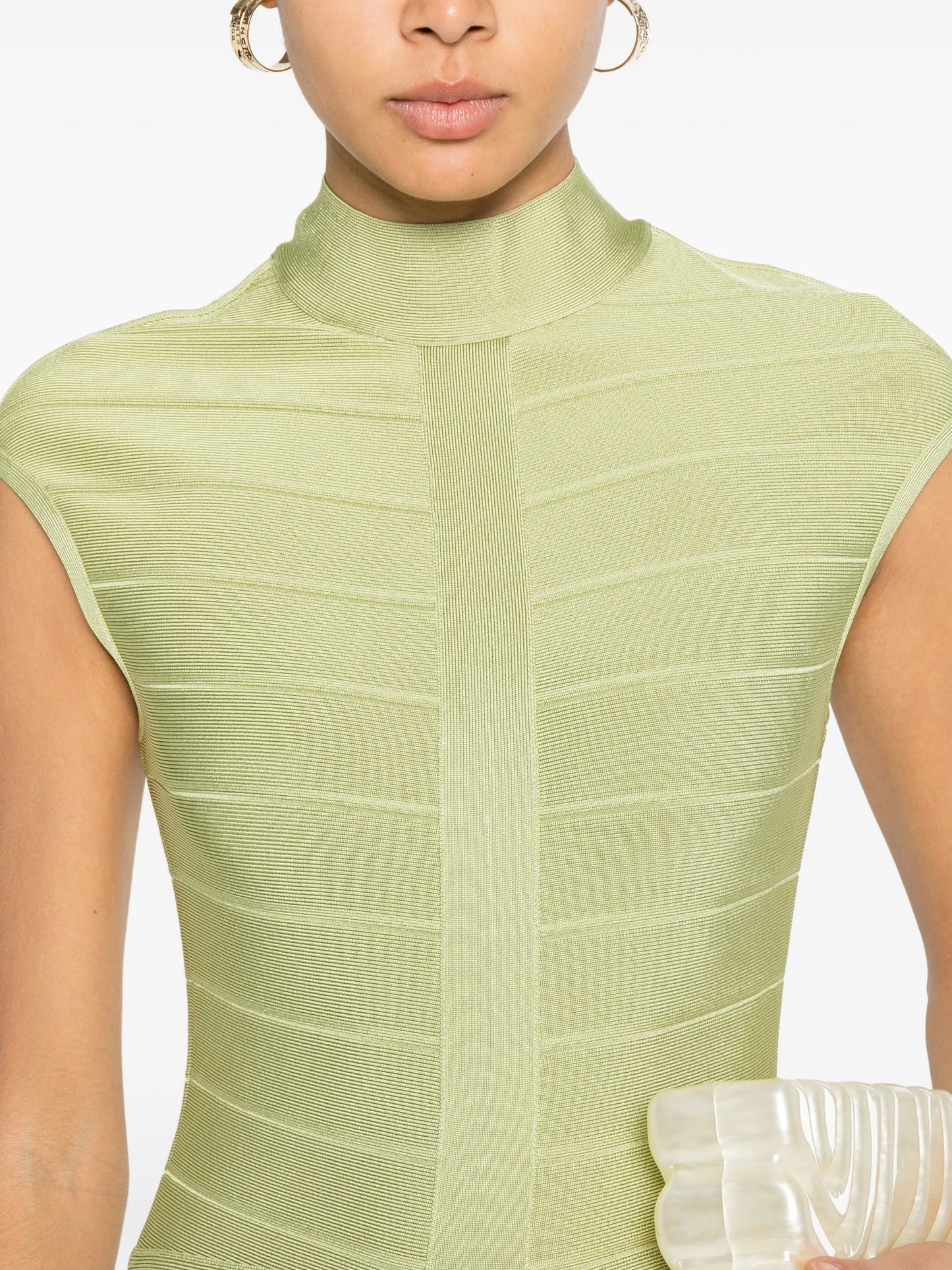 Davina ribbed midi dress