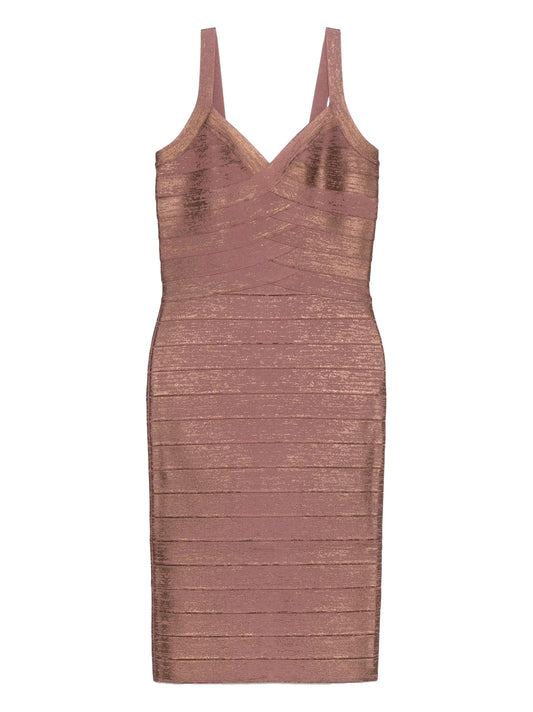 V-neck bandage dress