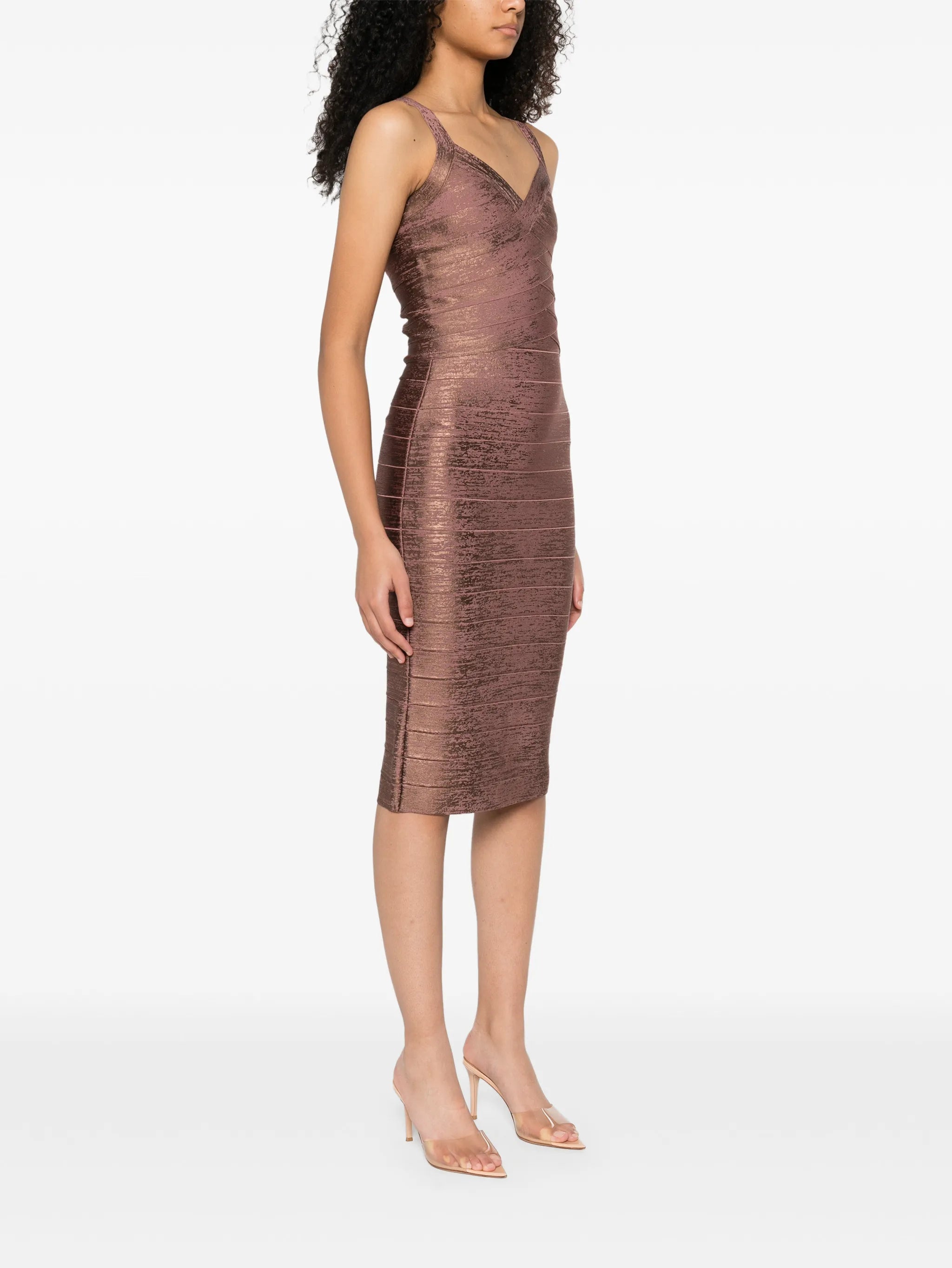 V-neck bandage dress