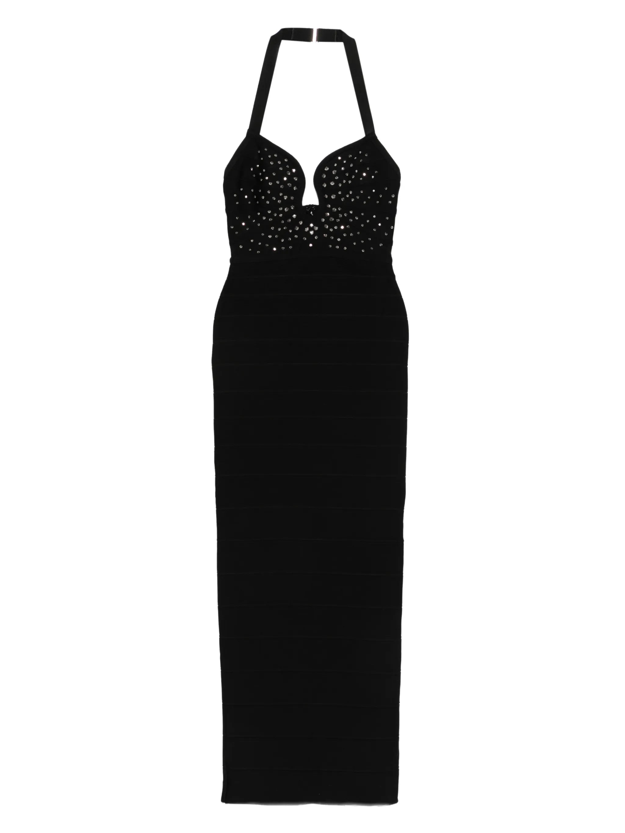 Reina Gown embellished halter-neck midi dress