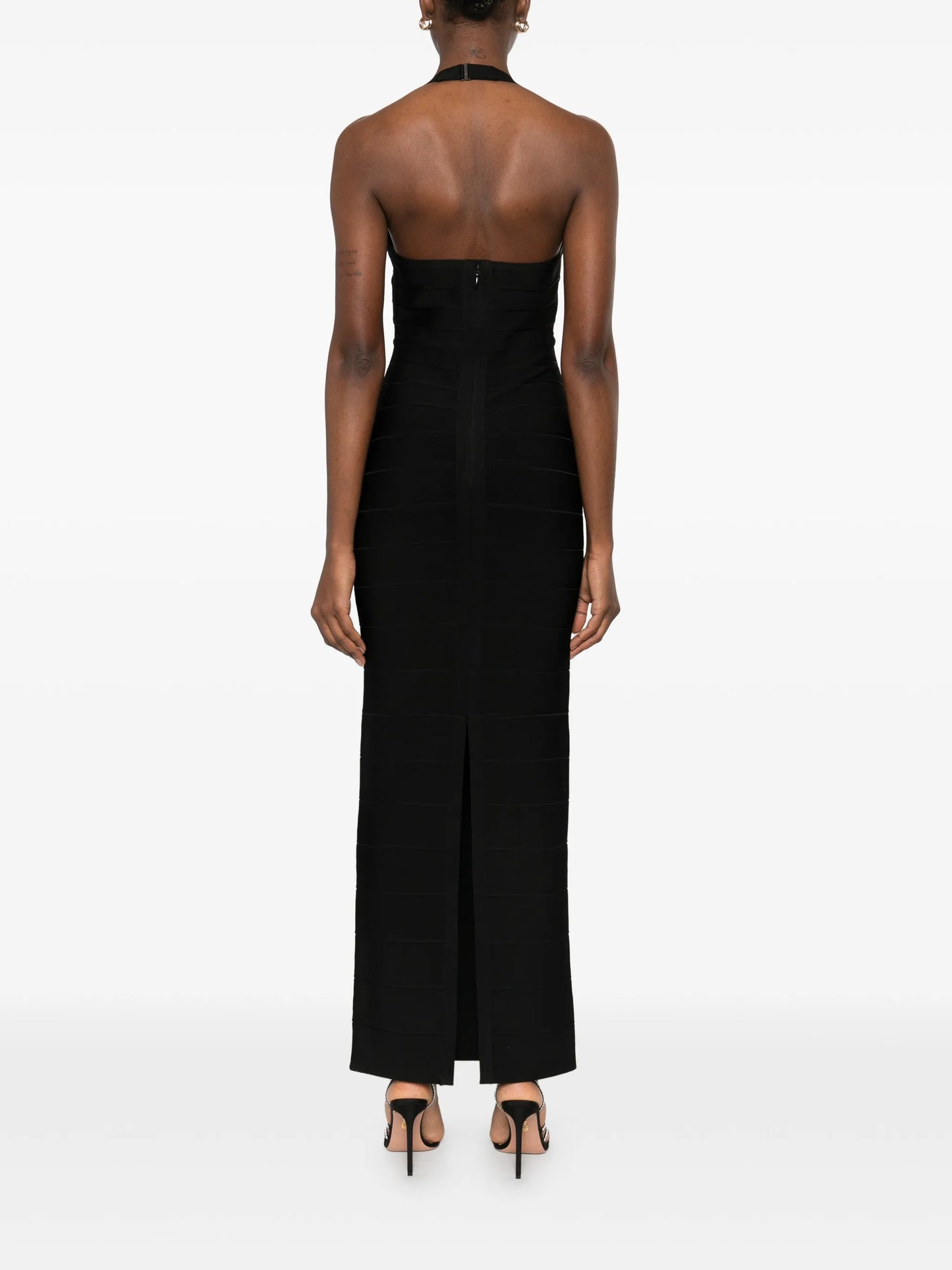 Reina Gown embellished halter-neck midi dress