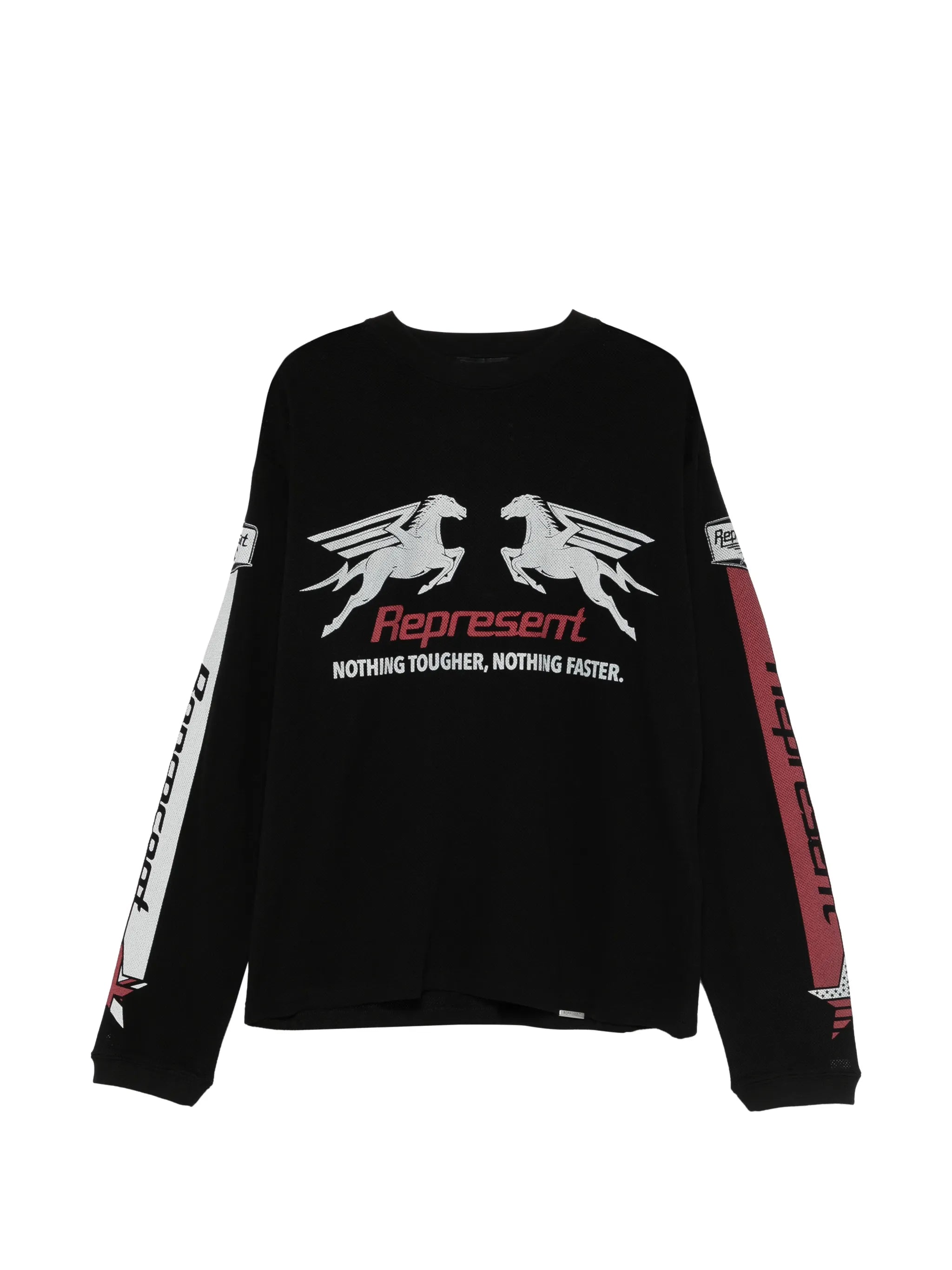 mesh pegasus long-sleeve T-shirt