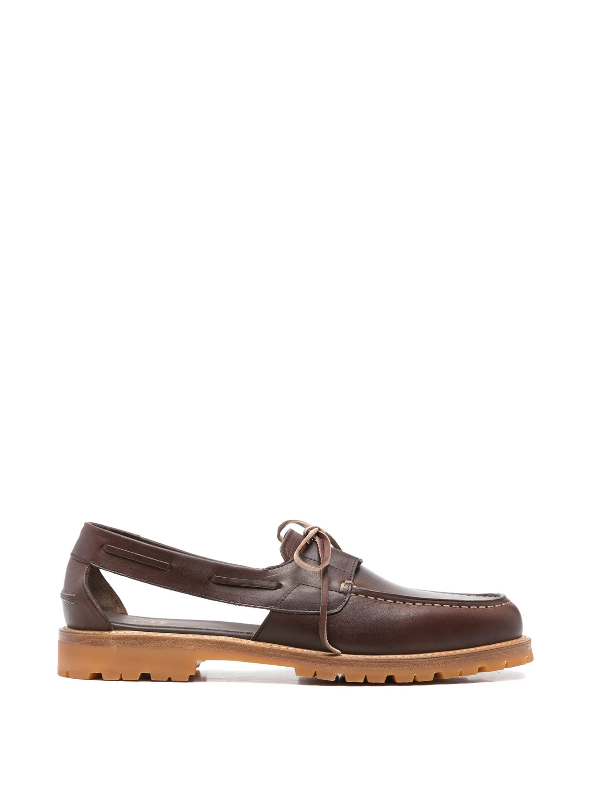 Barolo boat sandals maple brown