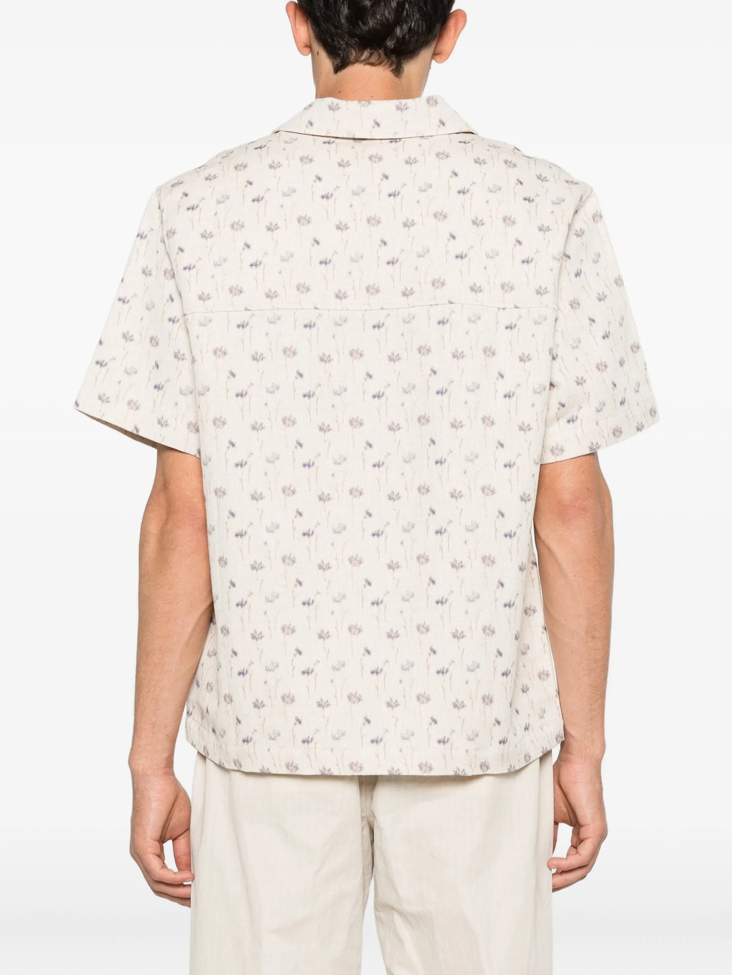 Salvi floral field short-sleeve shirt
