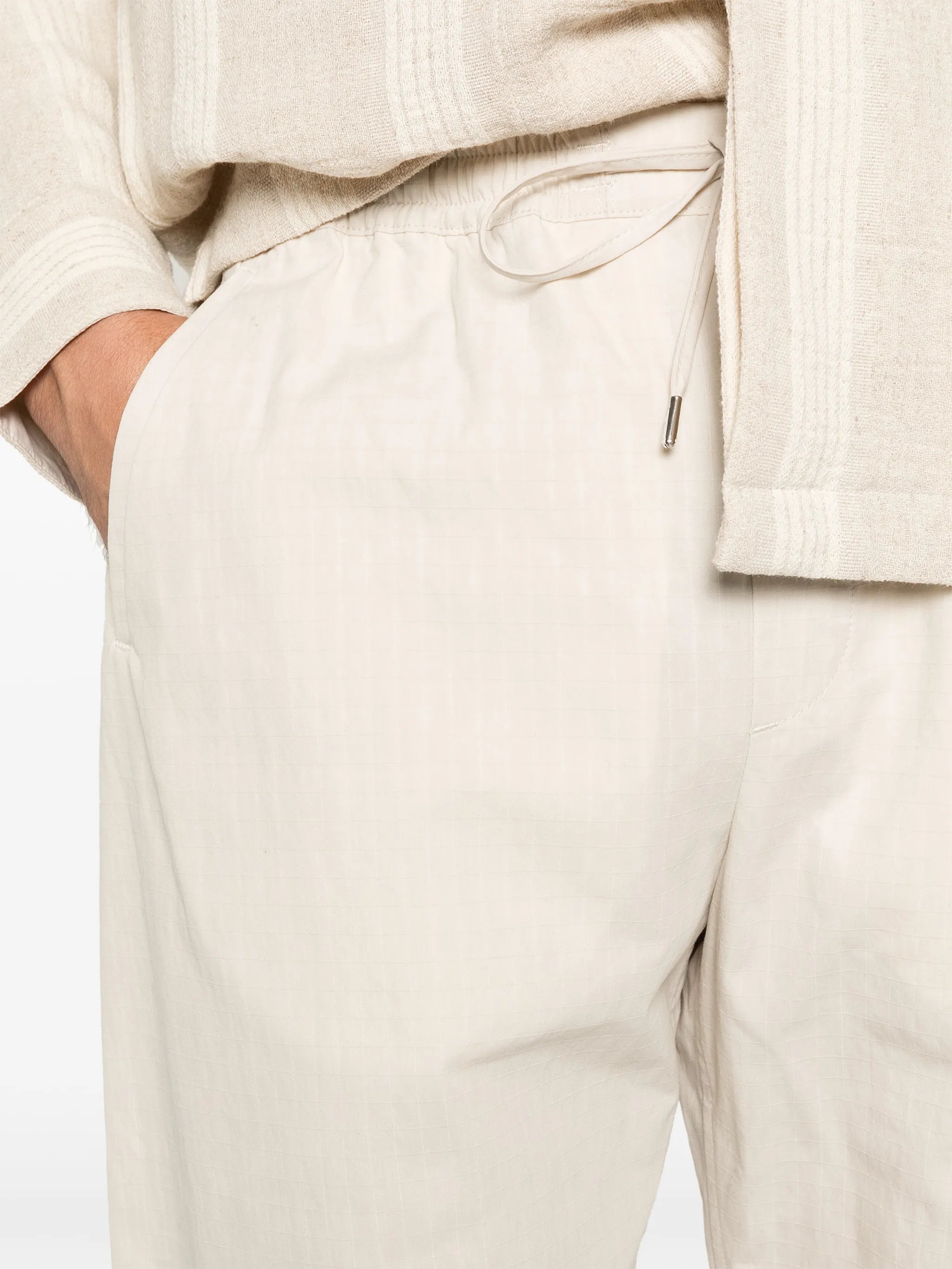 drawstring relaxed trousers