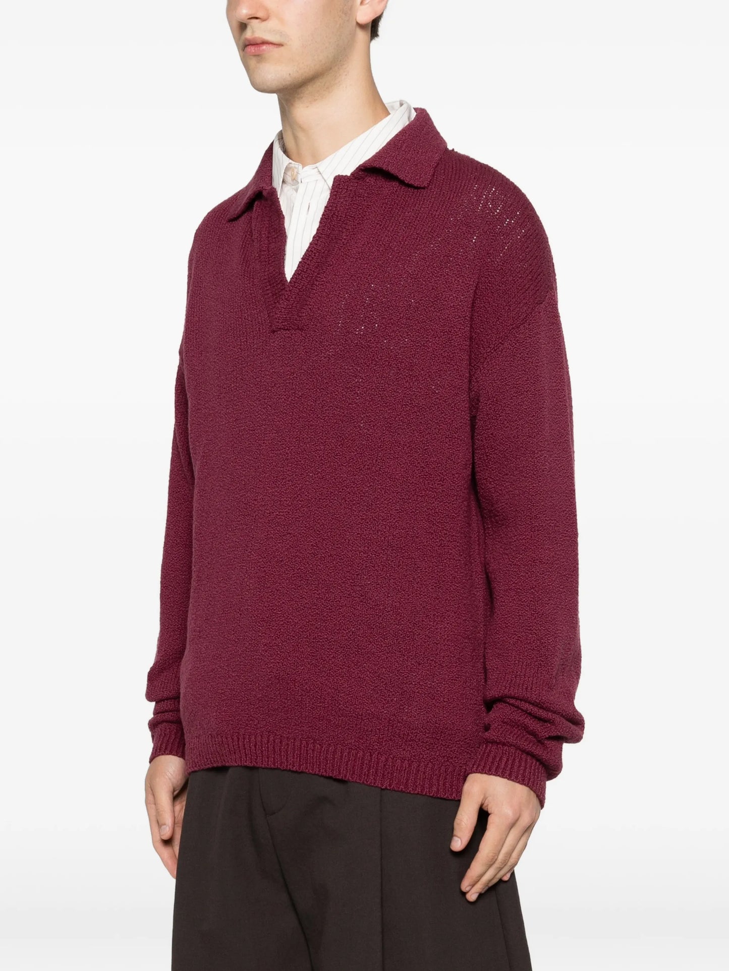 Marabou V-neck sweater