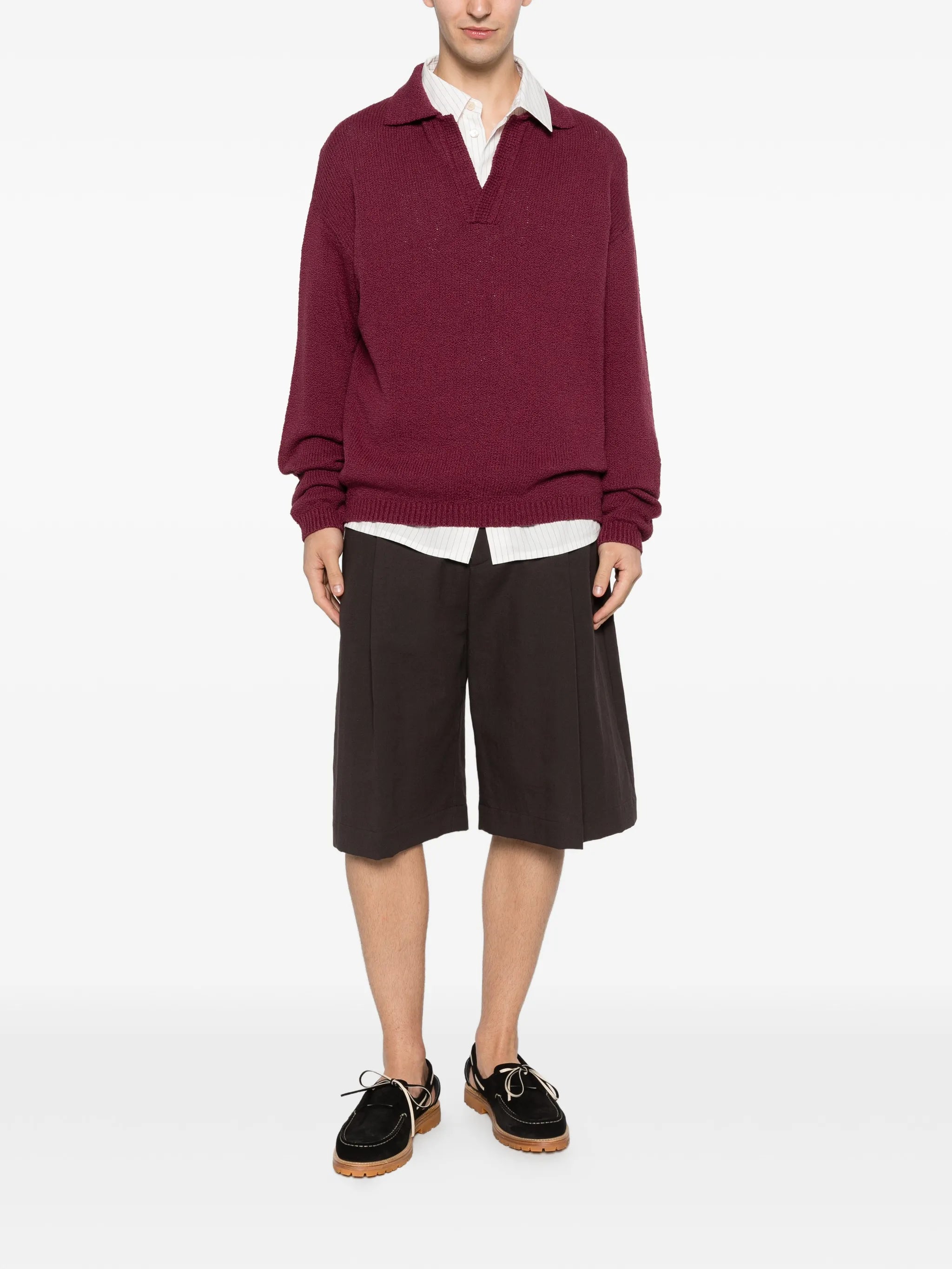 Marabou V-neck sweater