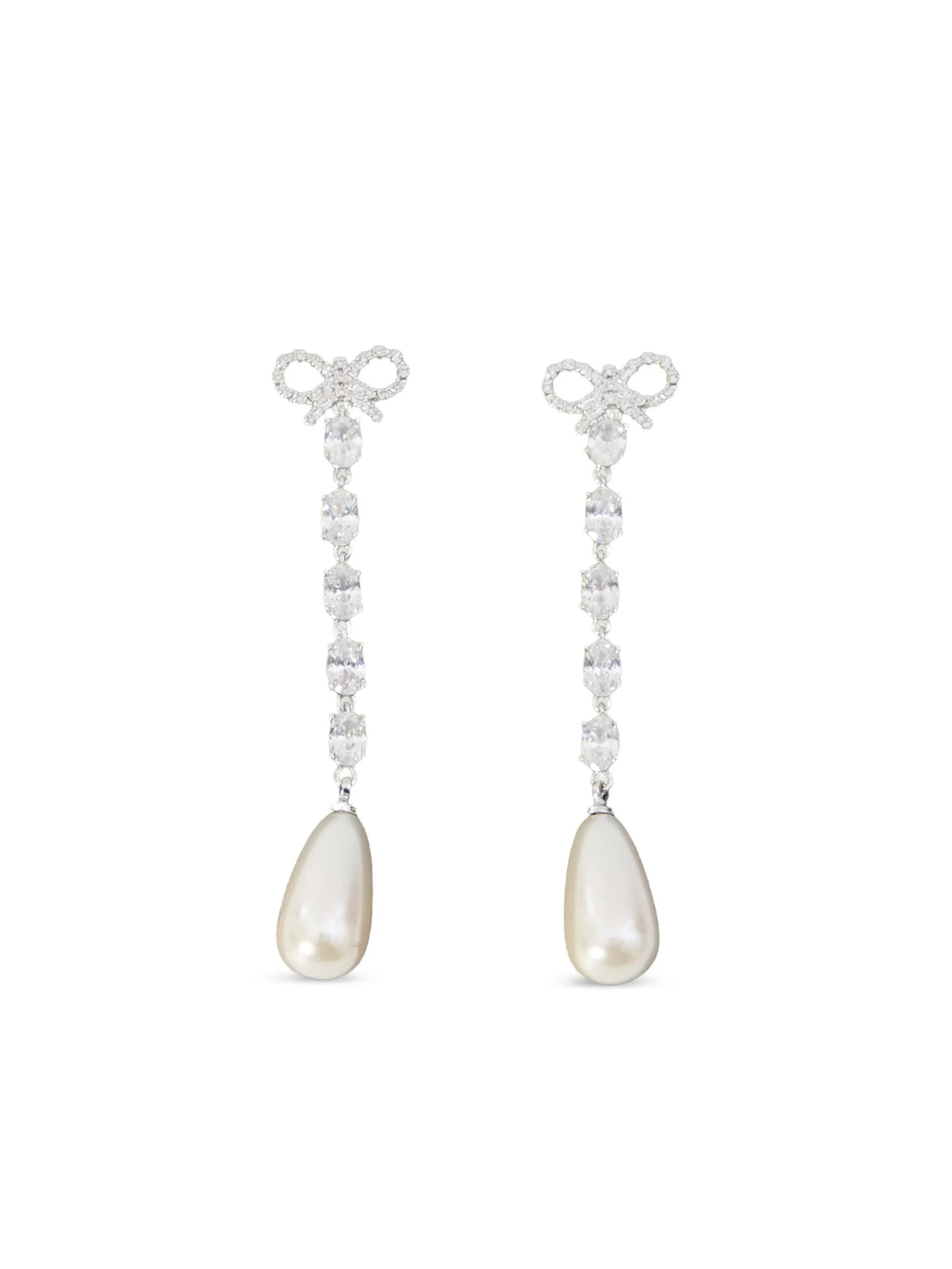 bow droplet earrings