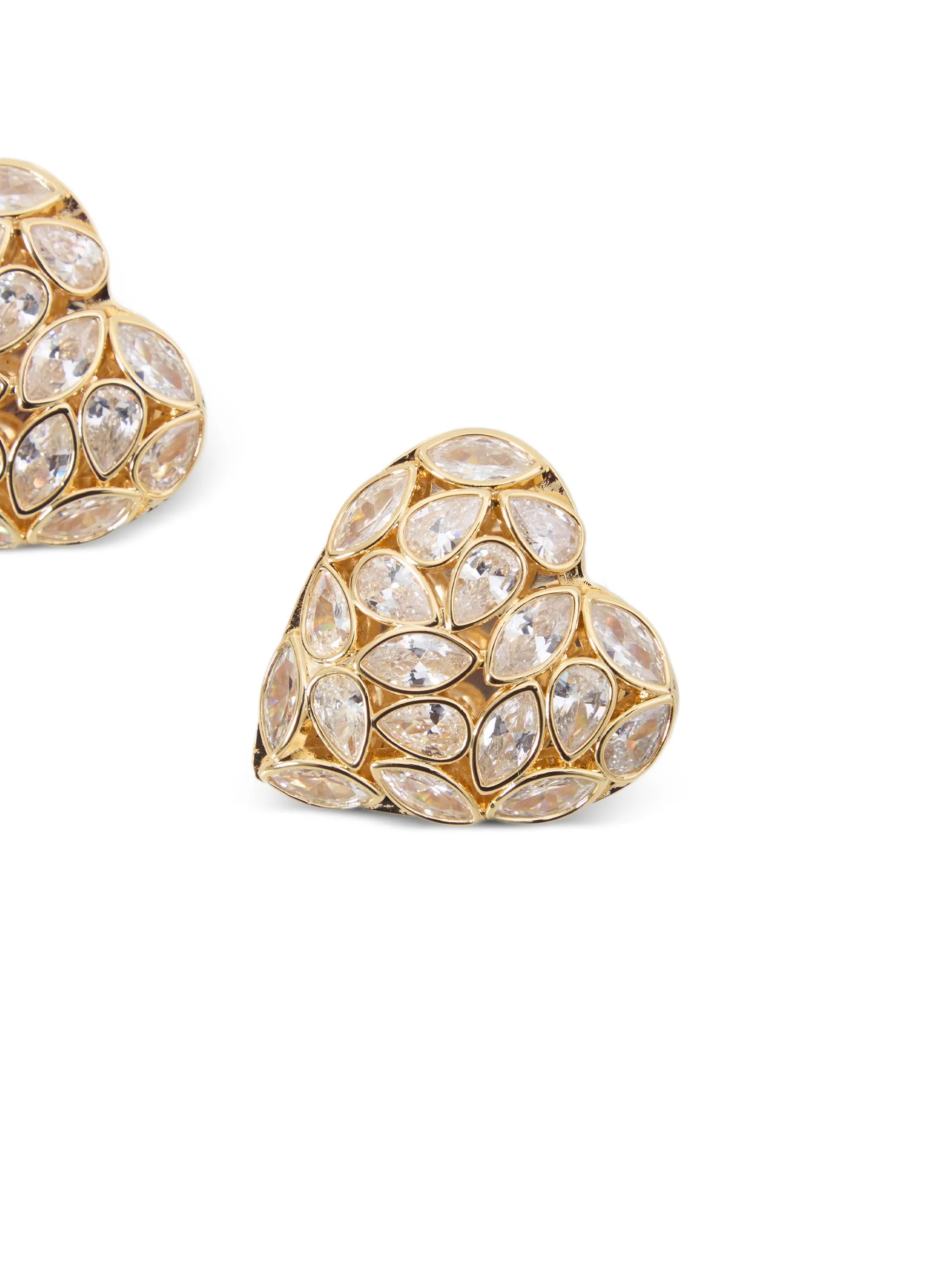 embellished-heart earrings