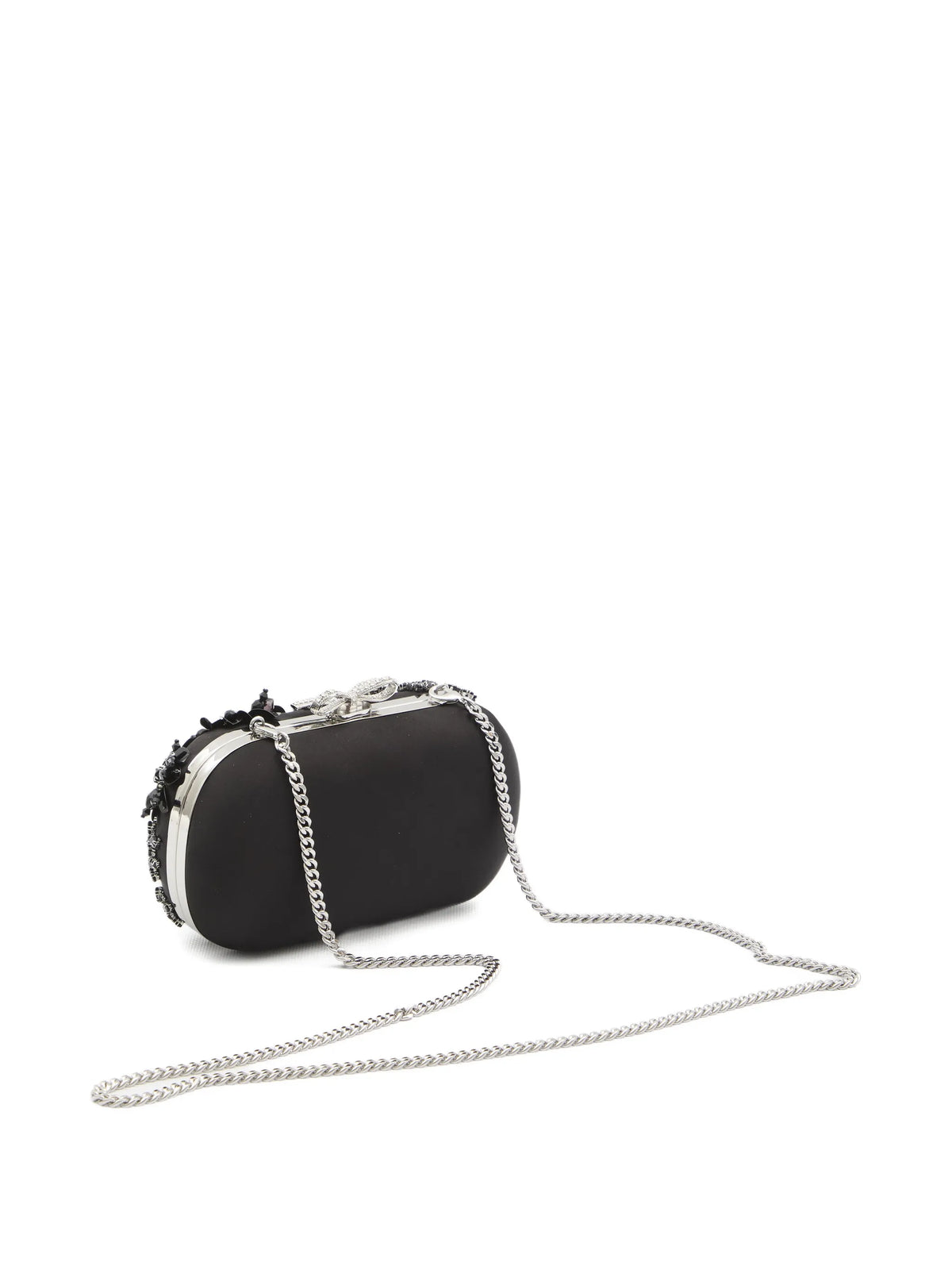 floral crystal clutch bag
