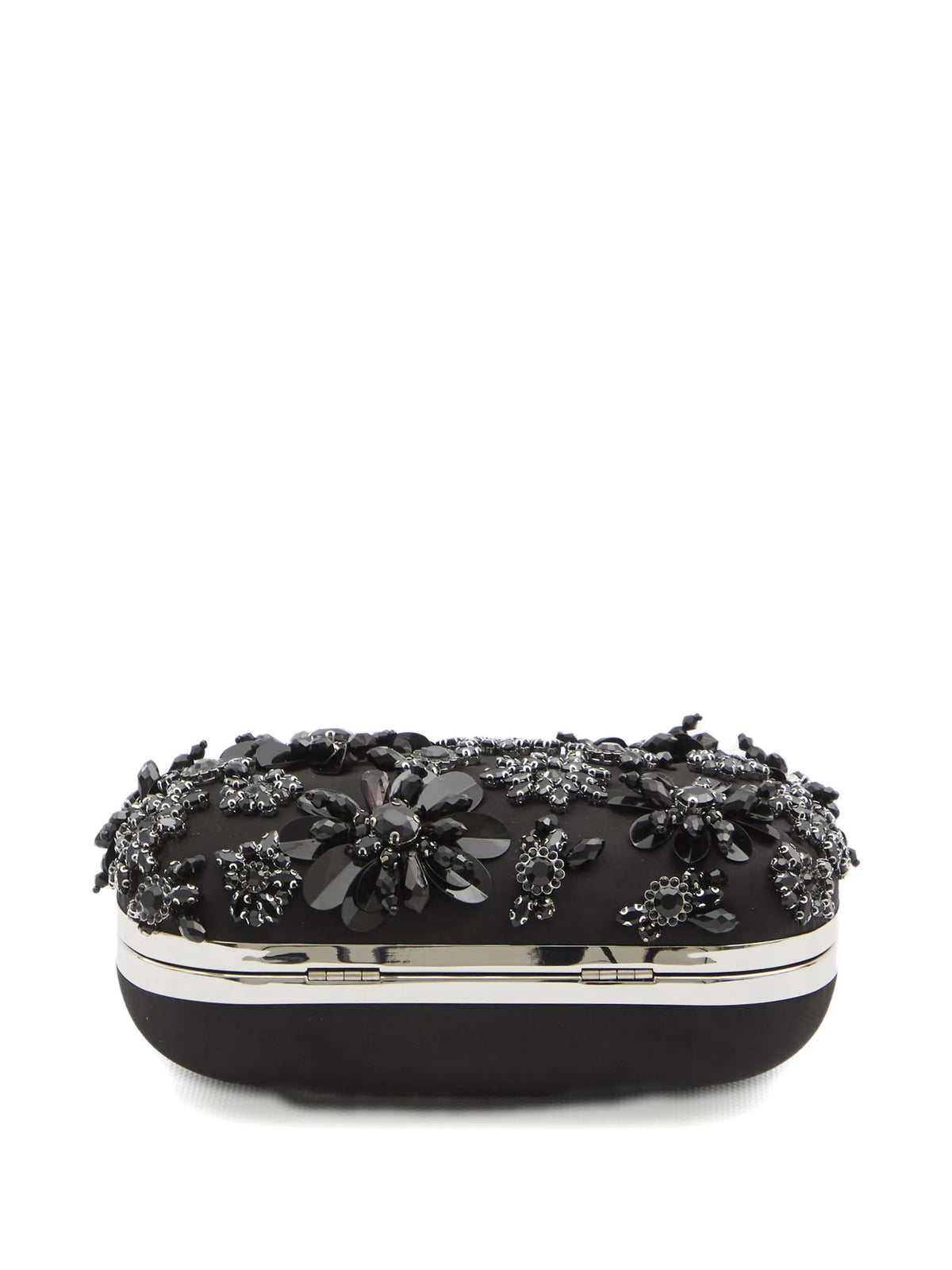 floral crystal clutch bag