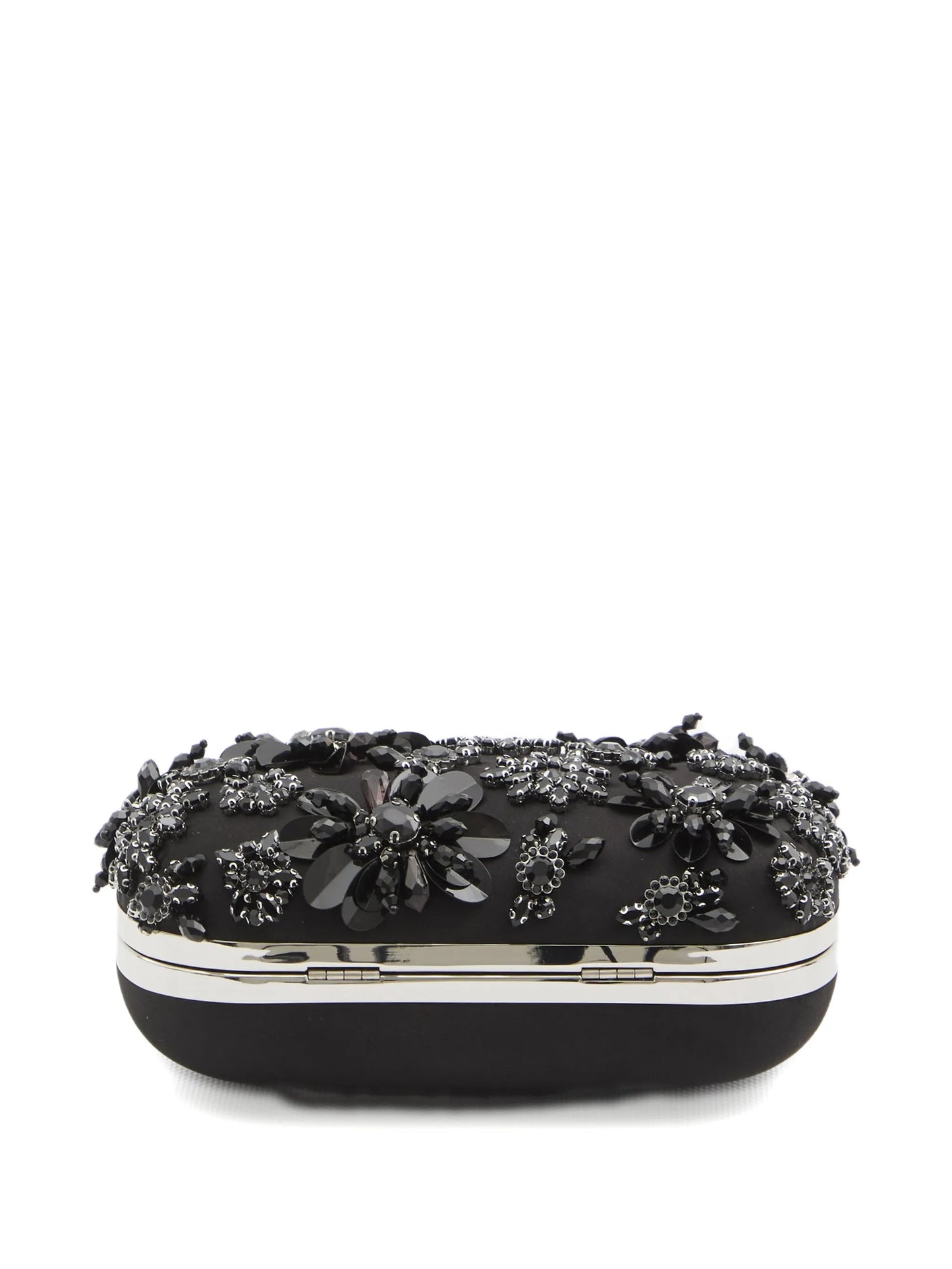 floral crystal clutch bag