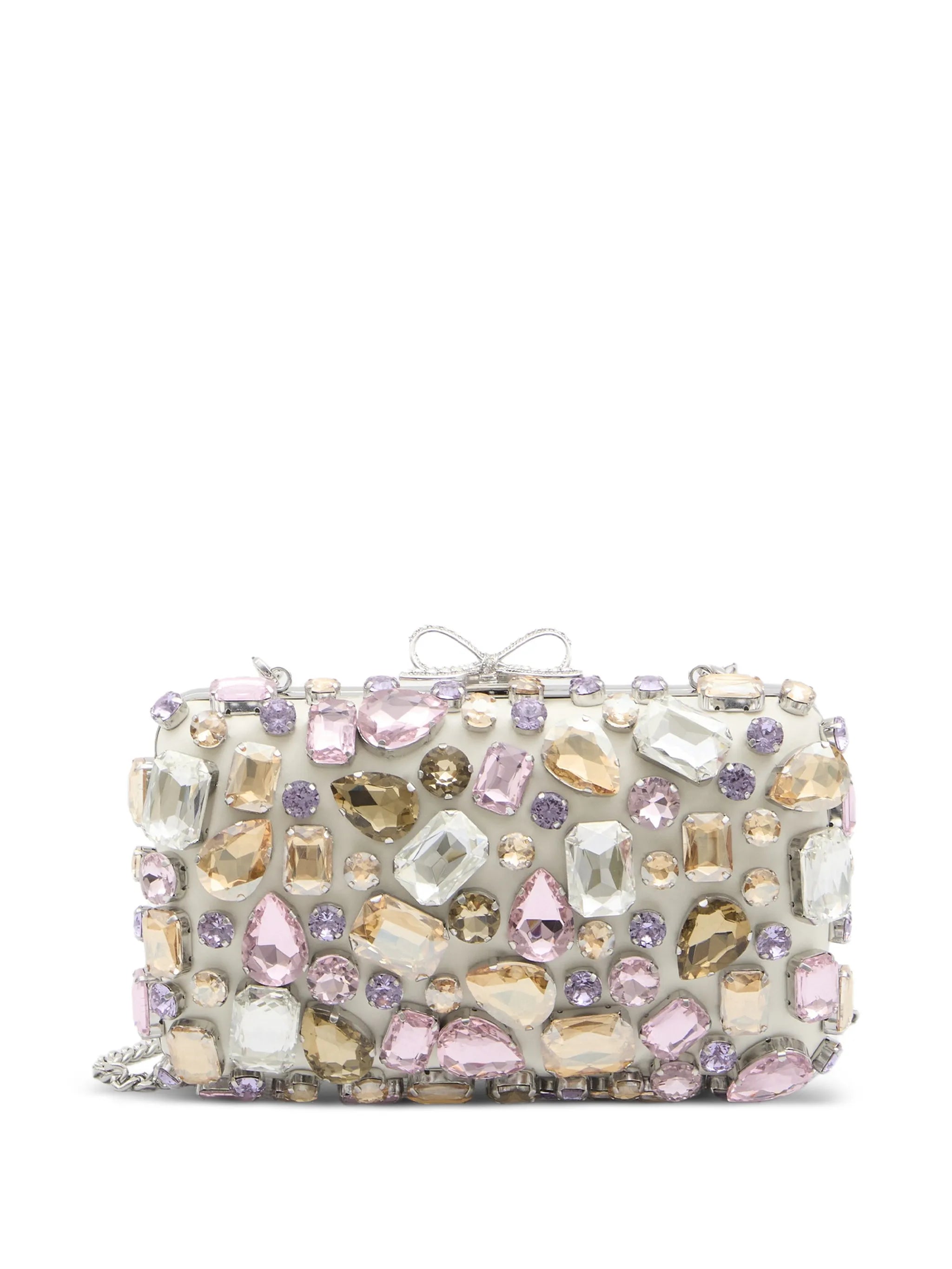 crystal-embellished clutch bag
