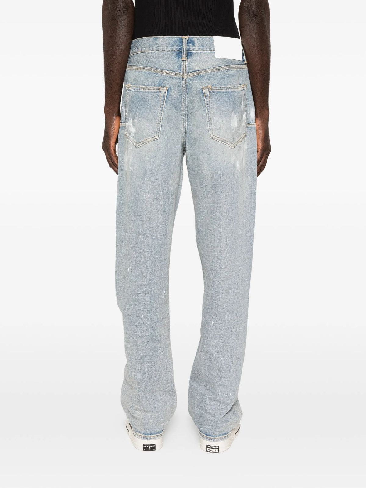 painted distressed jeans