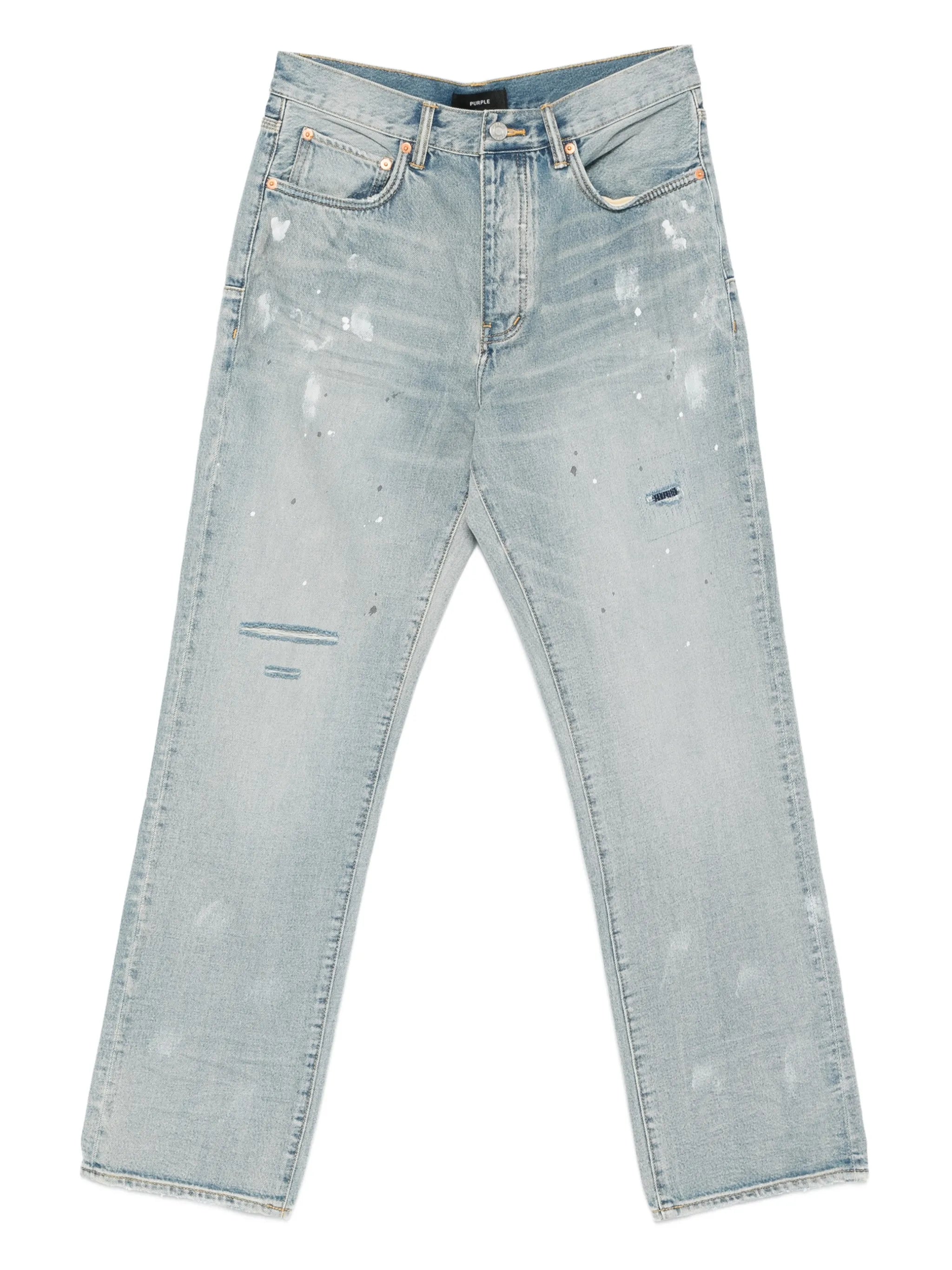 painted distressed jeans