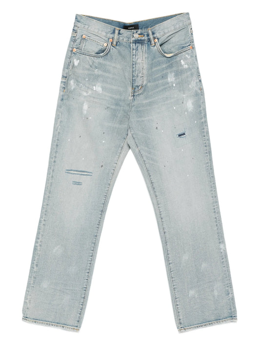 painted distressed jeans