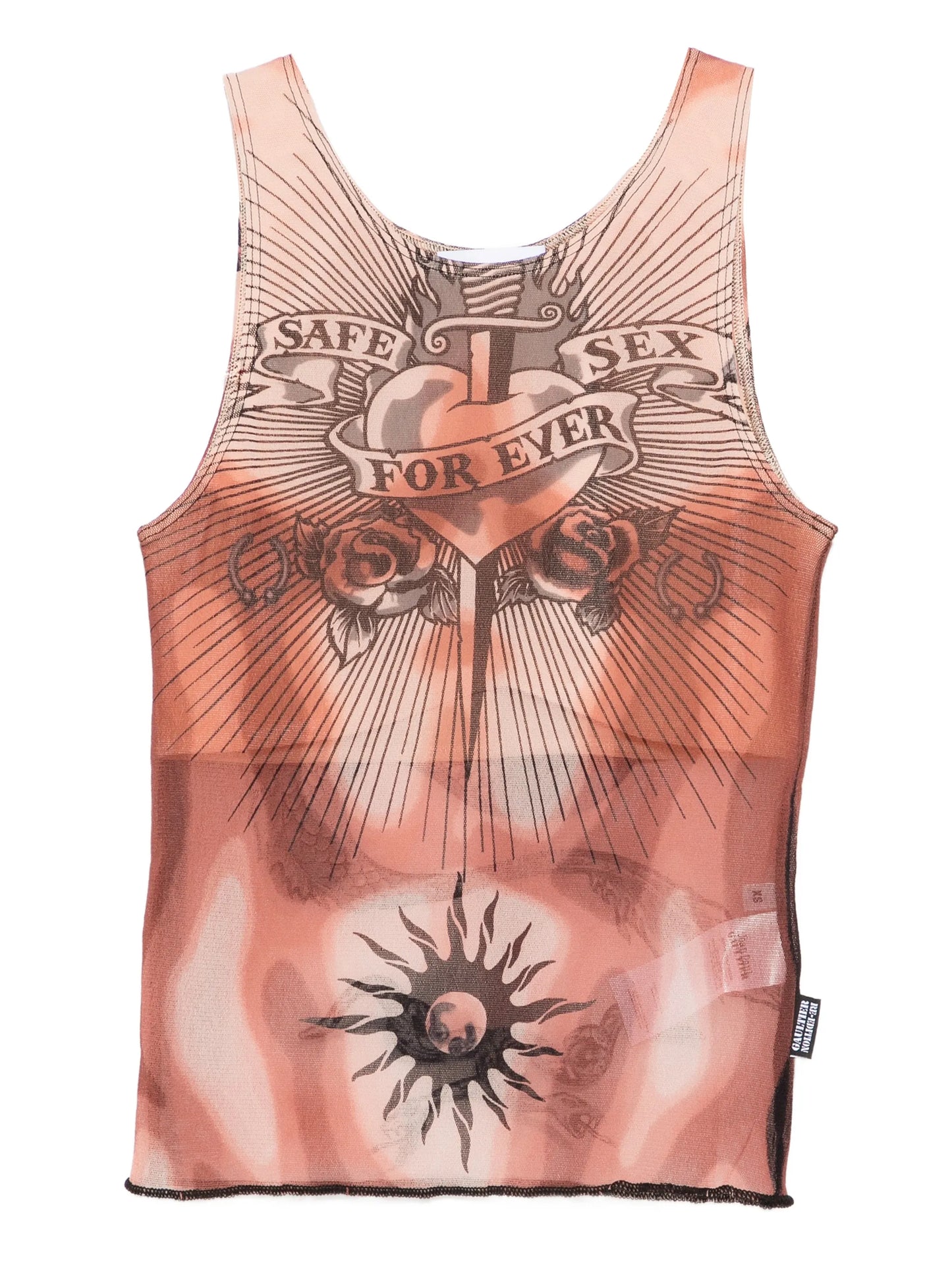 graphic-print tank top