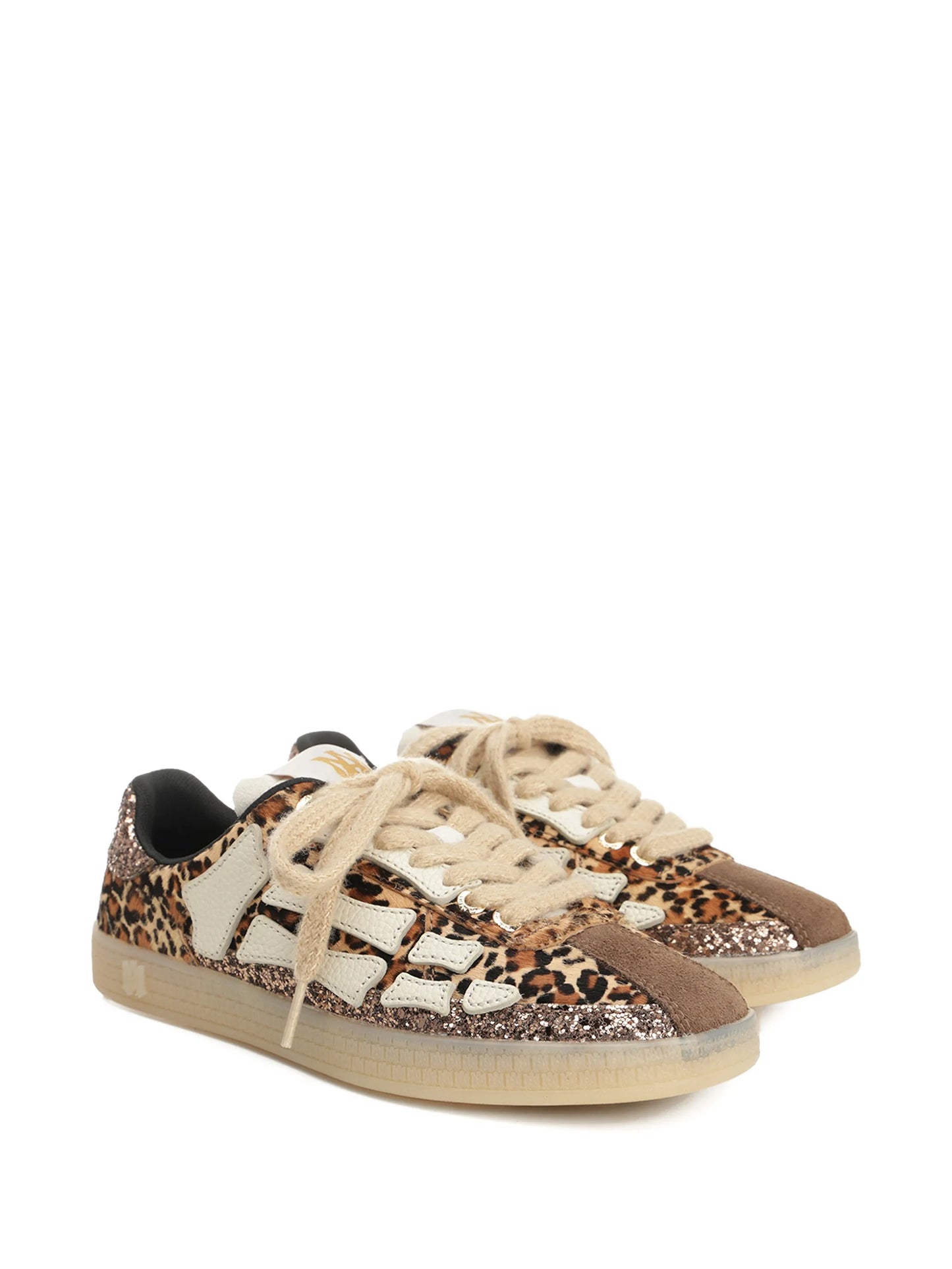 Pacific Bones leopard-print sneakers