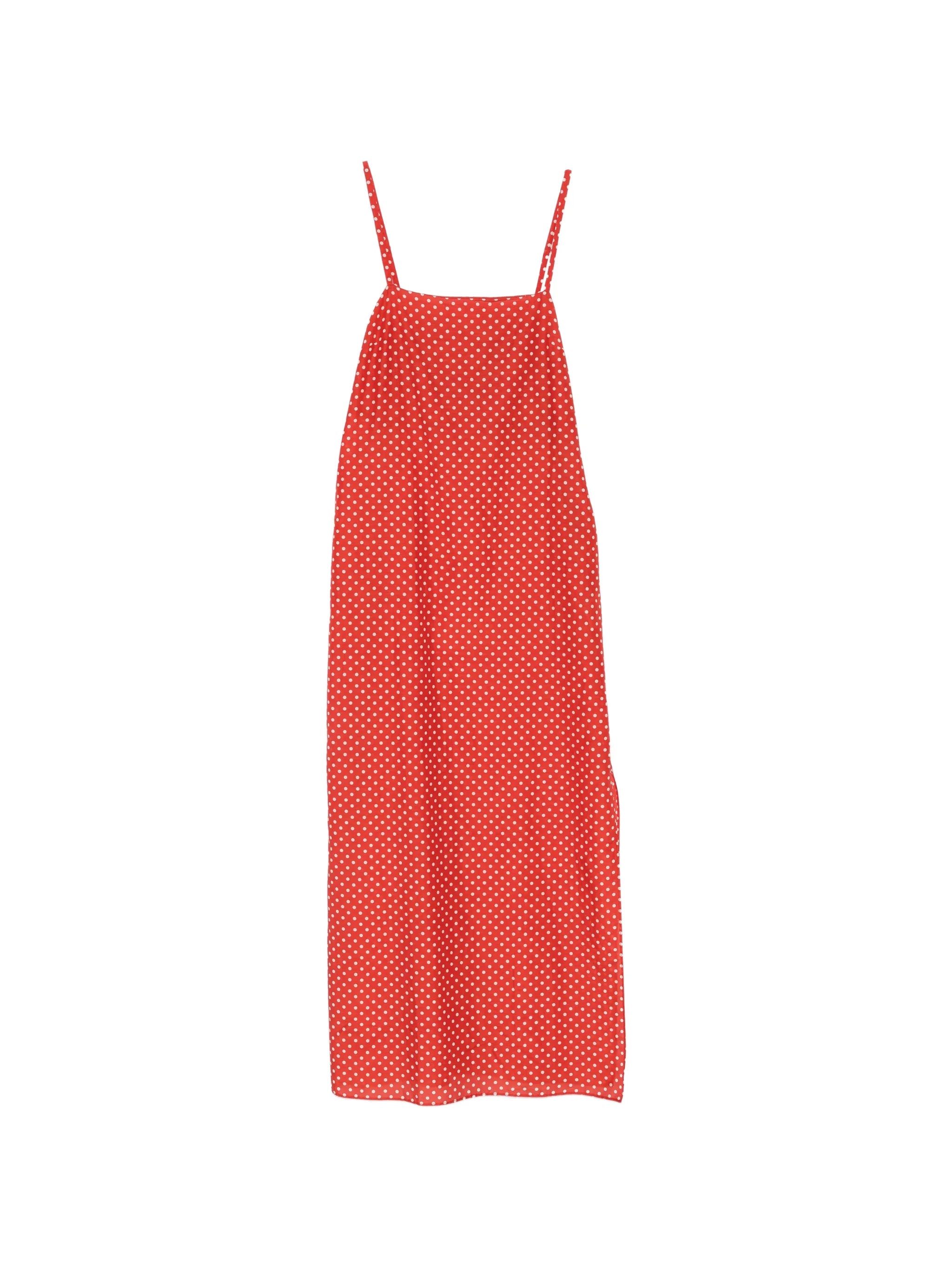 polka dot midi dress
