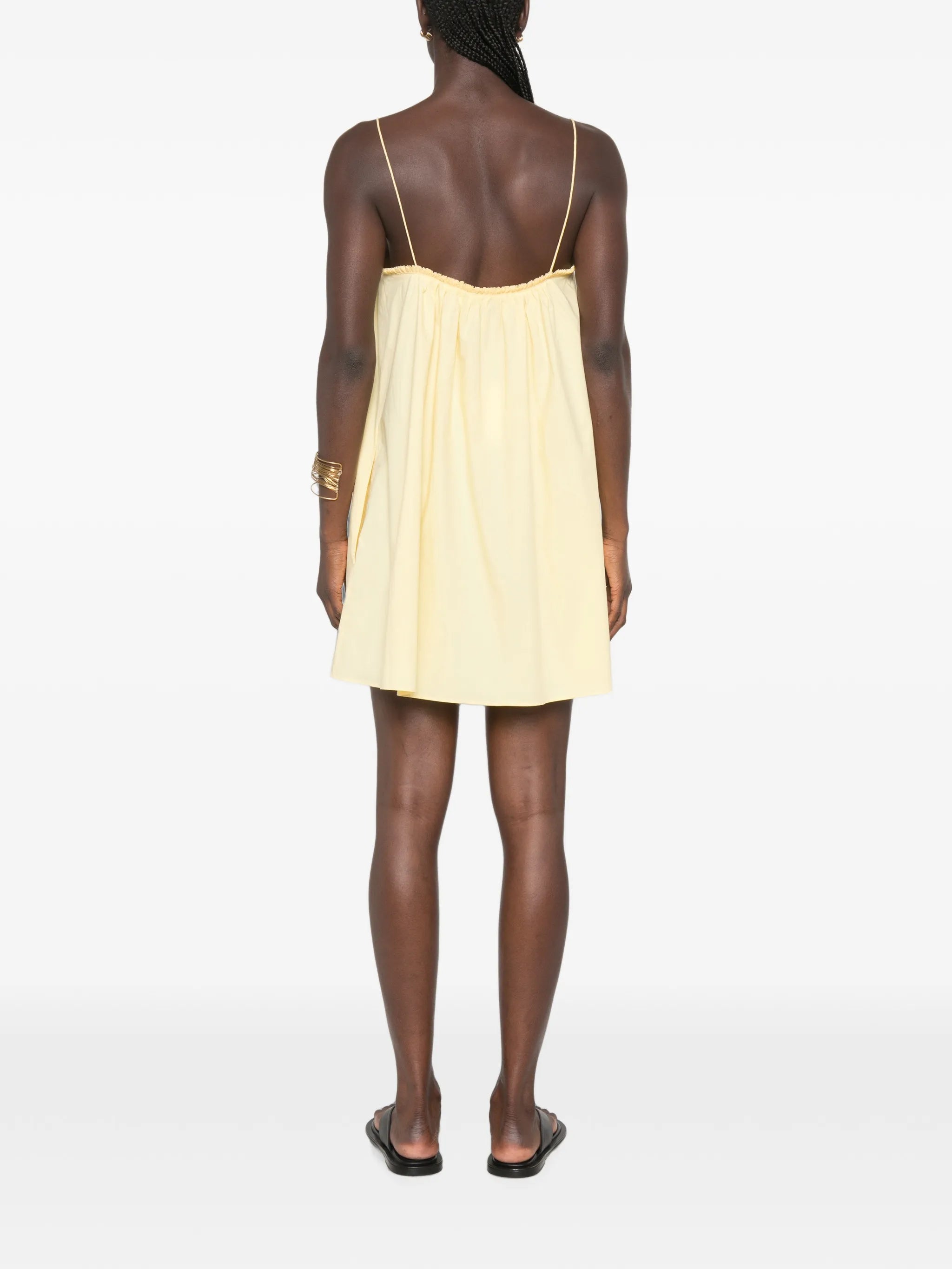 frill-trim mini dress