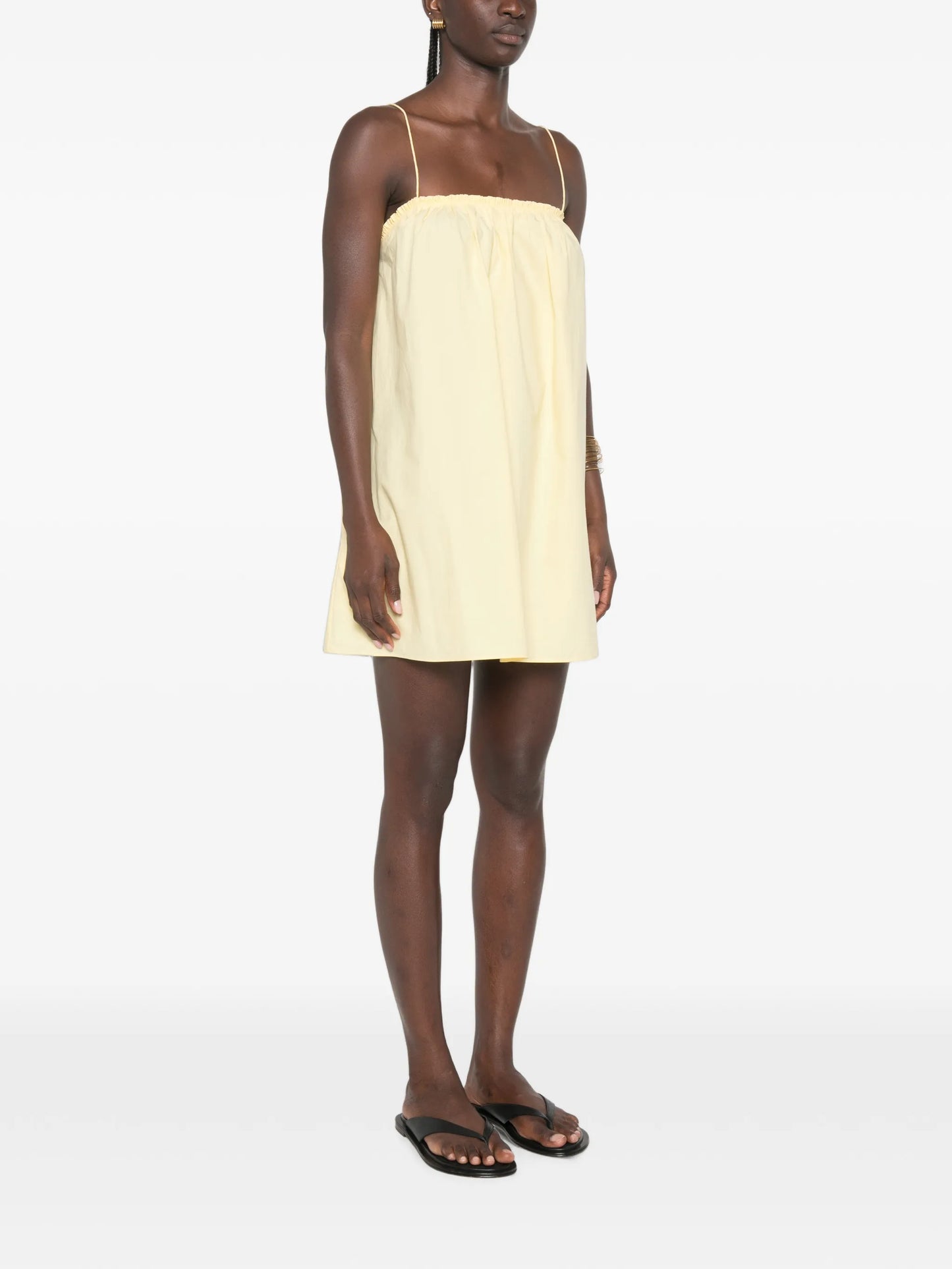frill-trim mini dress