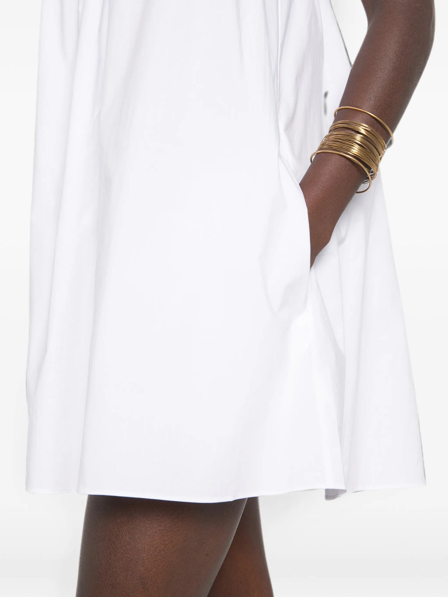 frill-trim mini dress