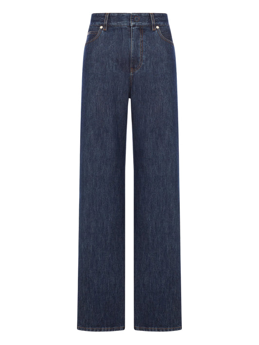 textured denim jeans