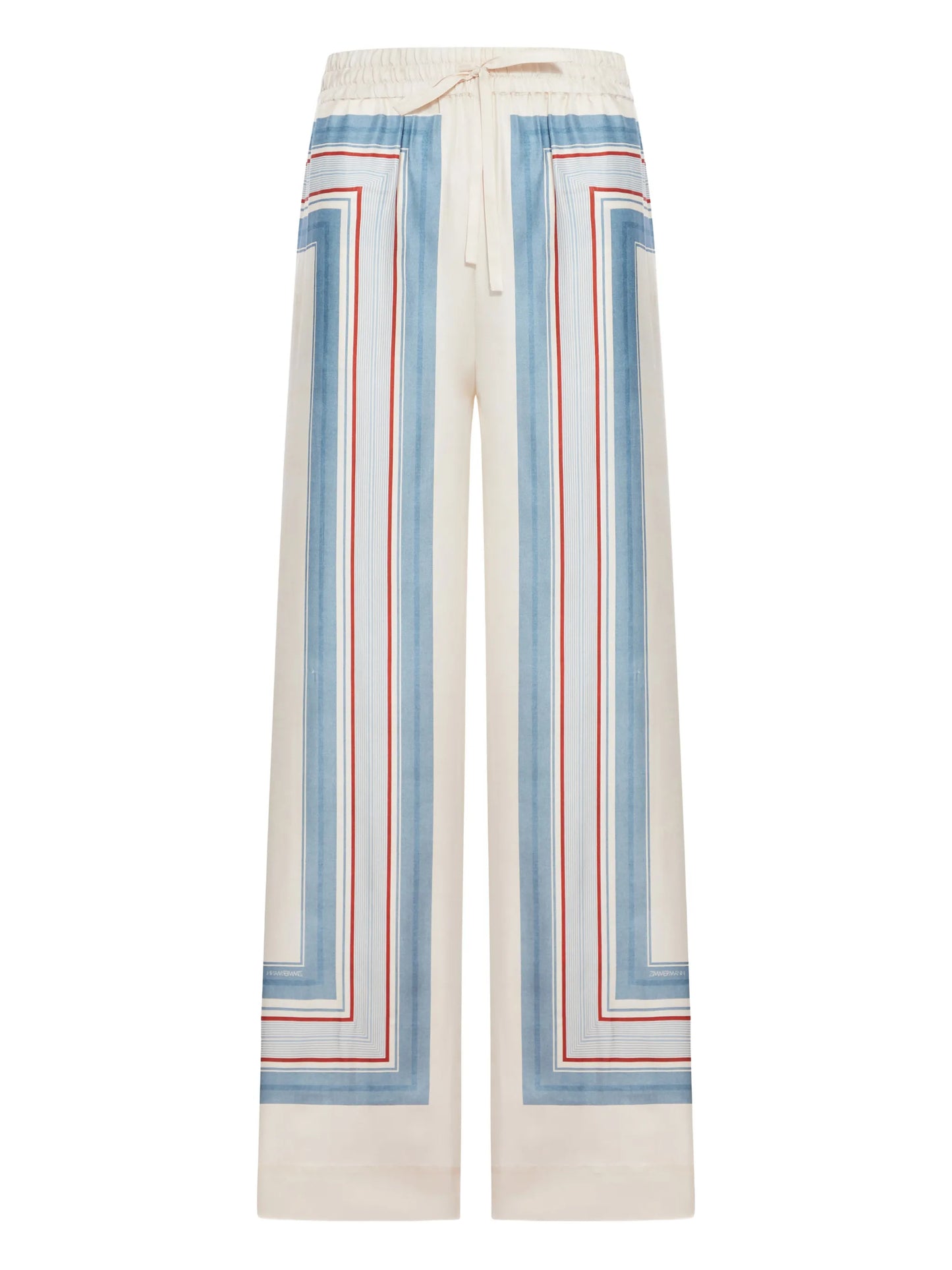 striped drawstring trousers