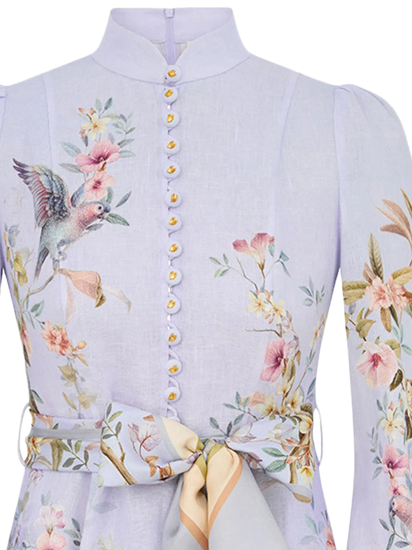 Rebellion button floral minidress