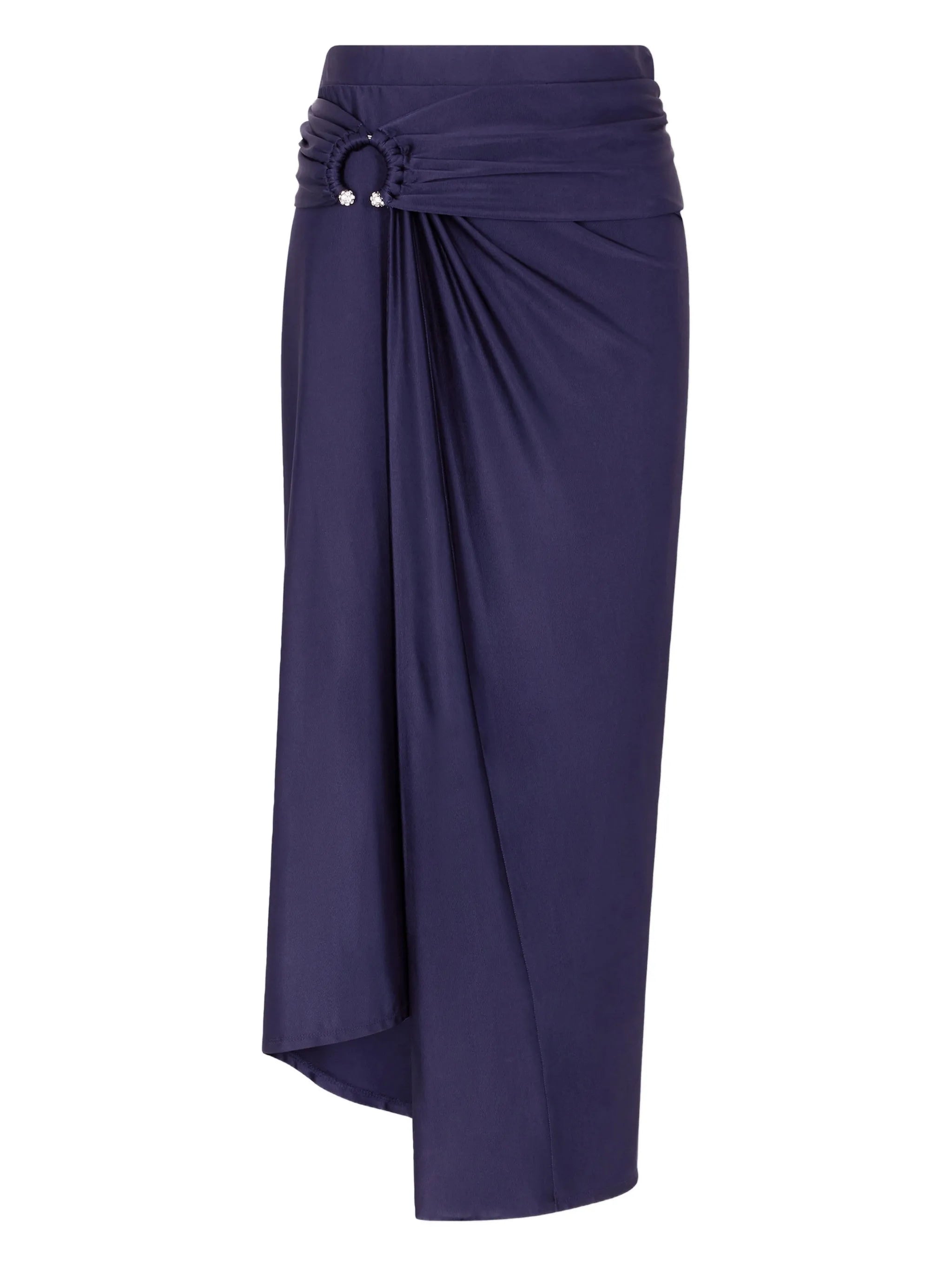 midi piercing jersey skirt