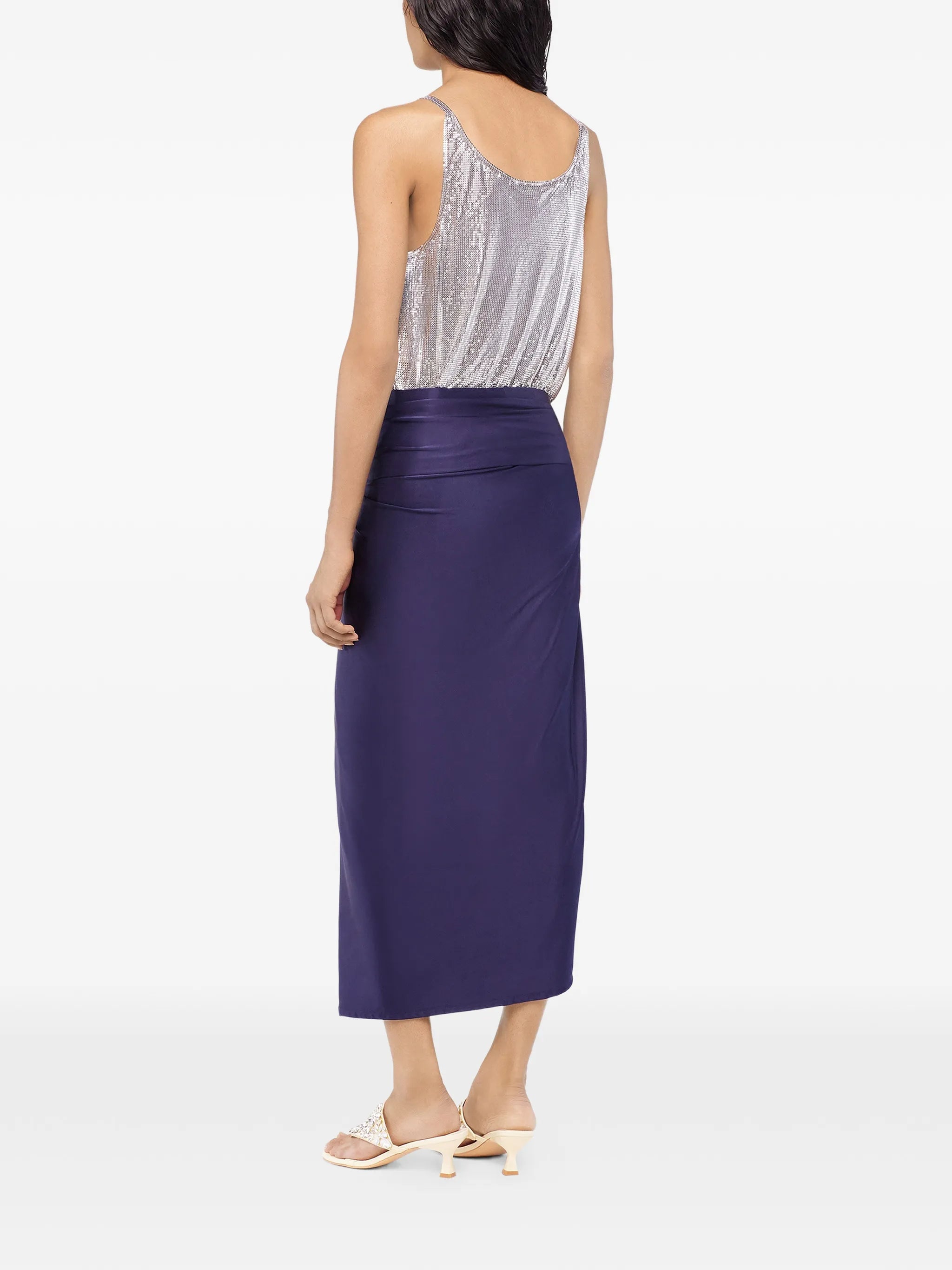 draped  midi skirt