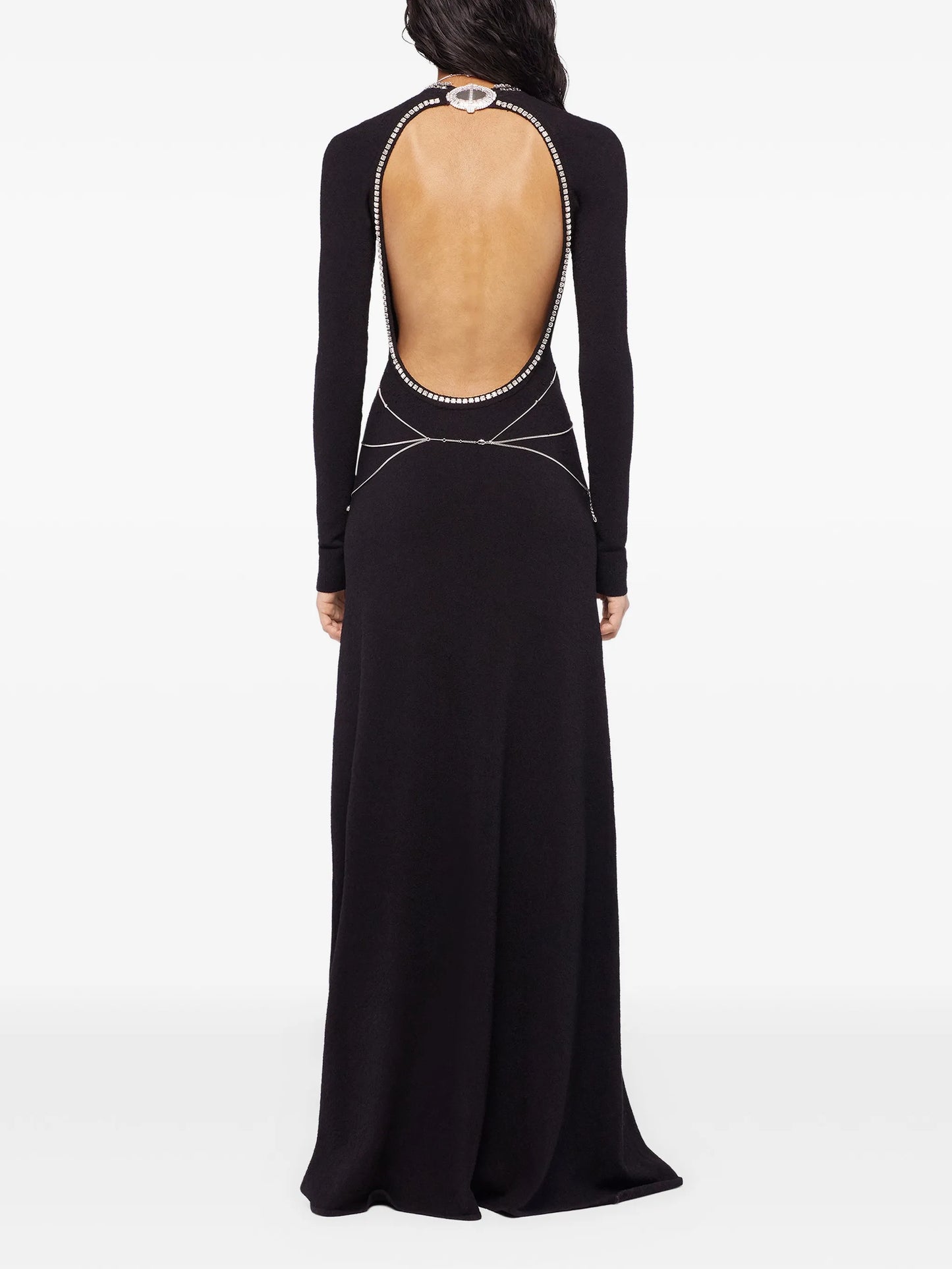 maxi backless dress