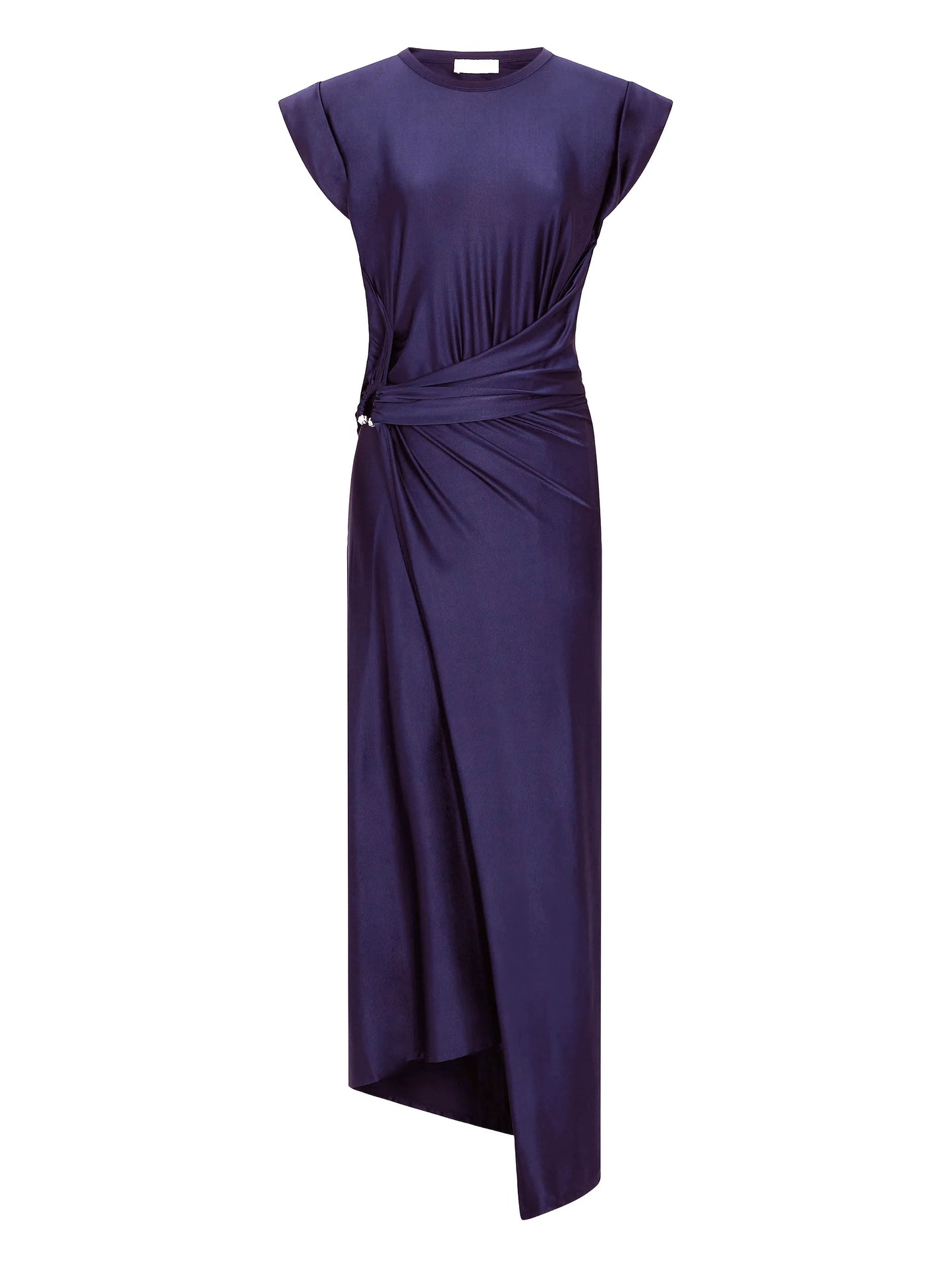 piercing-detail midi dress