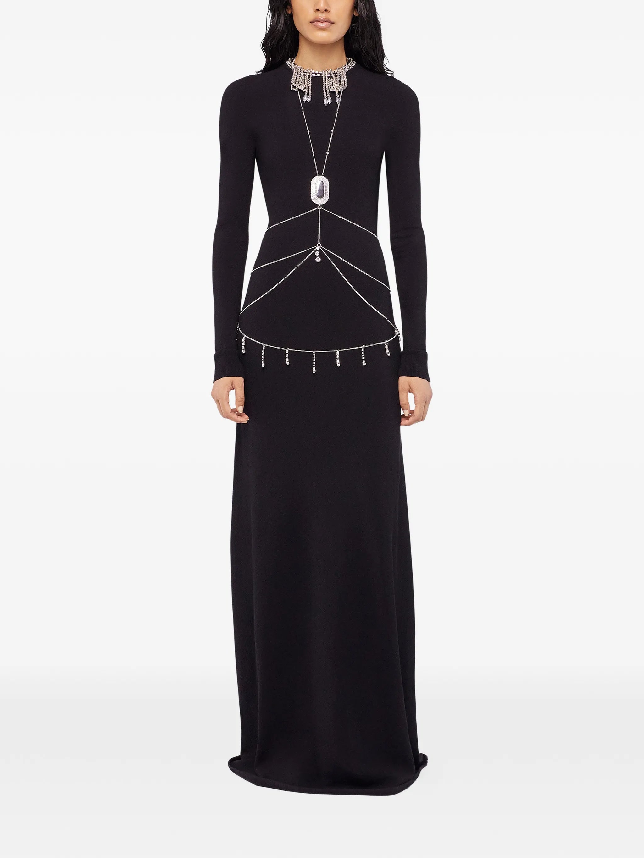 pendant-embellishment body chain