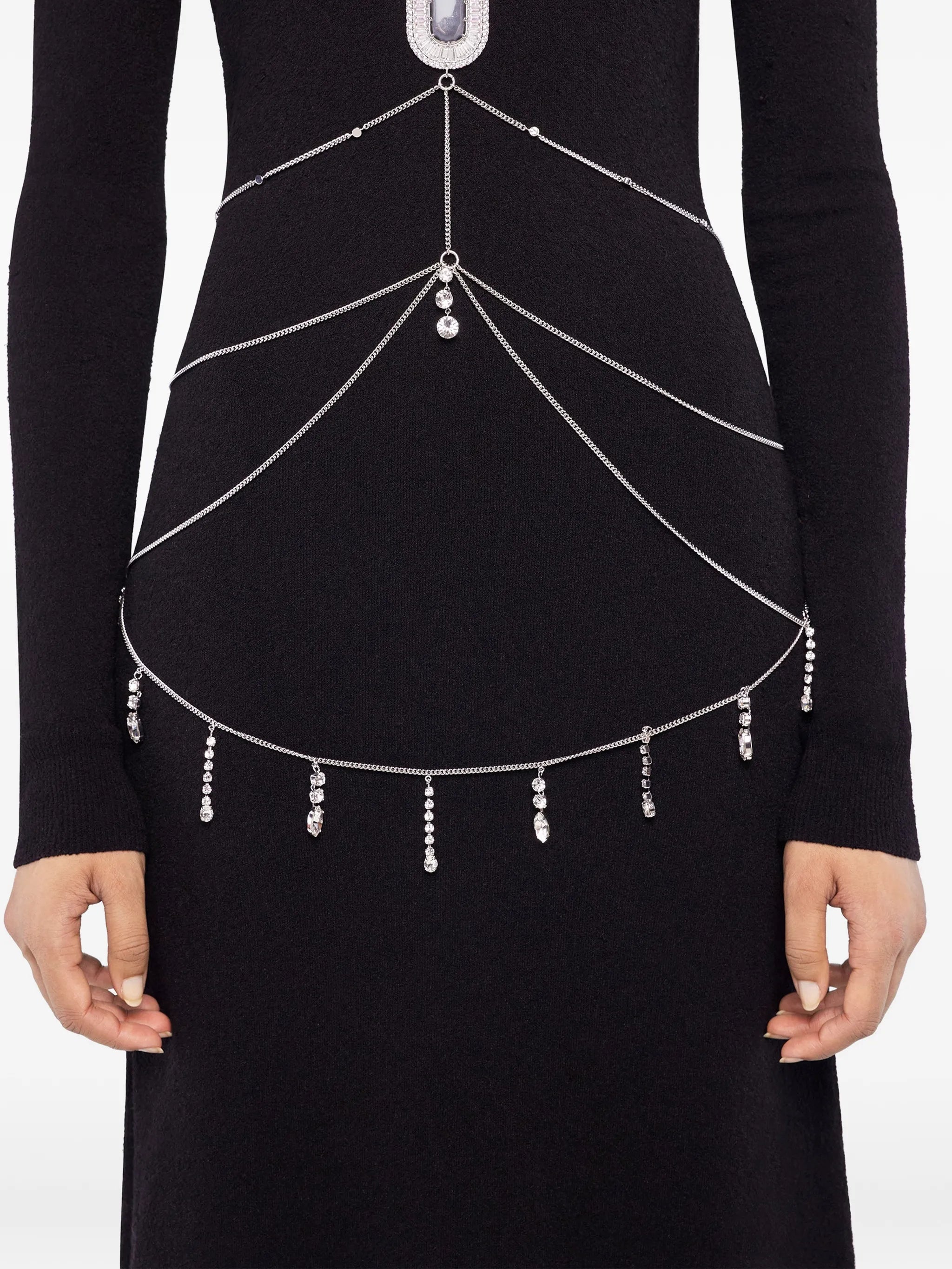 pendant-embellishment body chain
