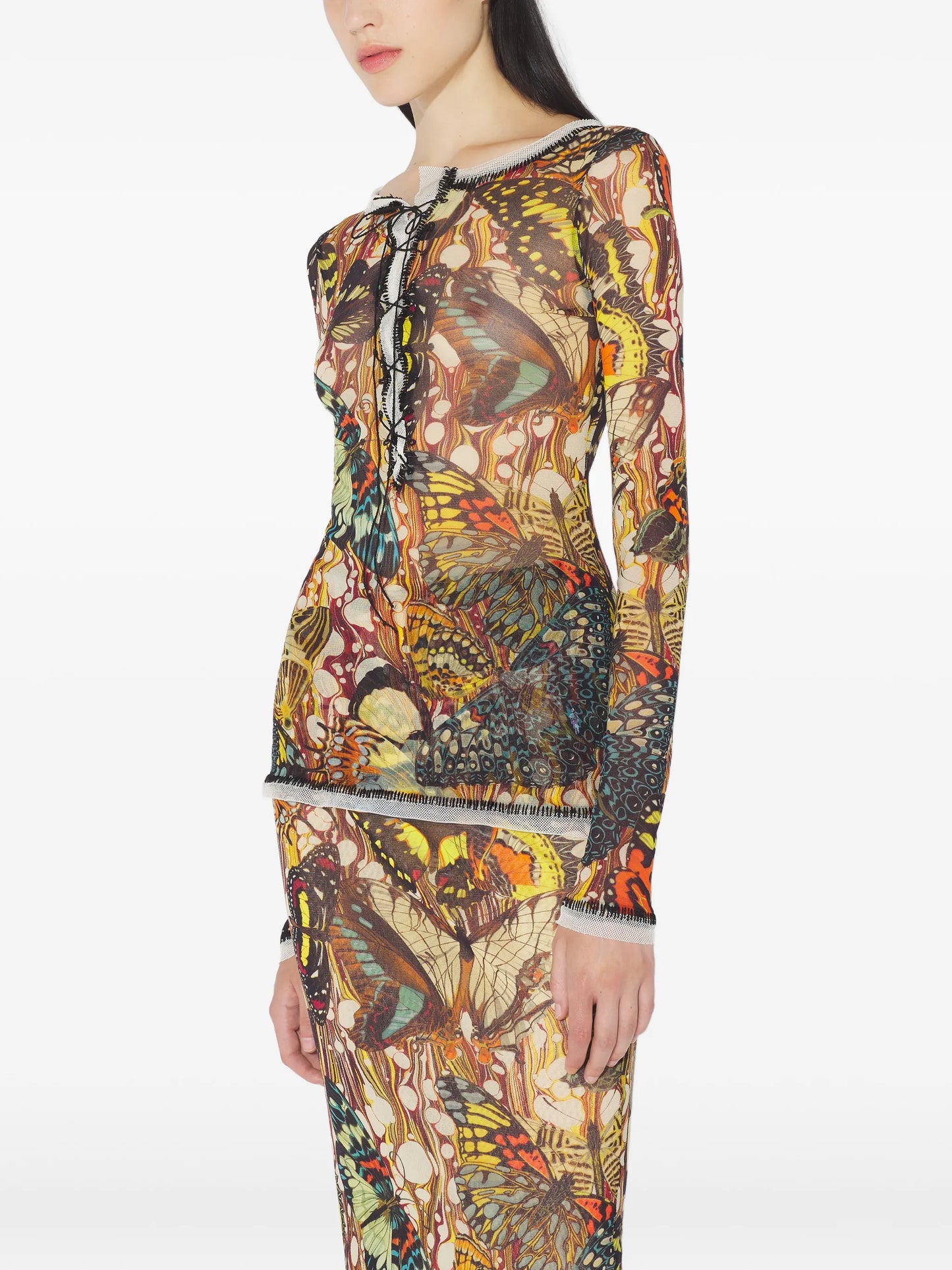 Papillon Jaune lacing top