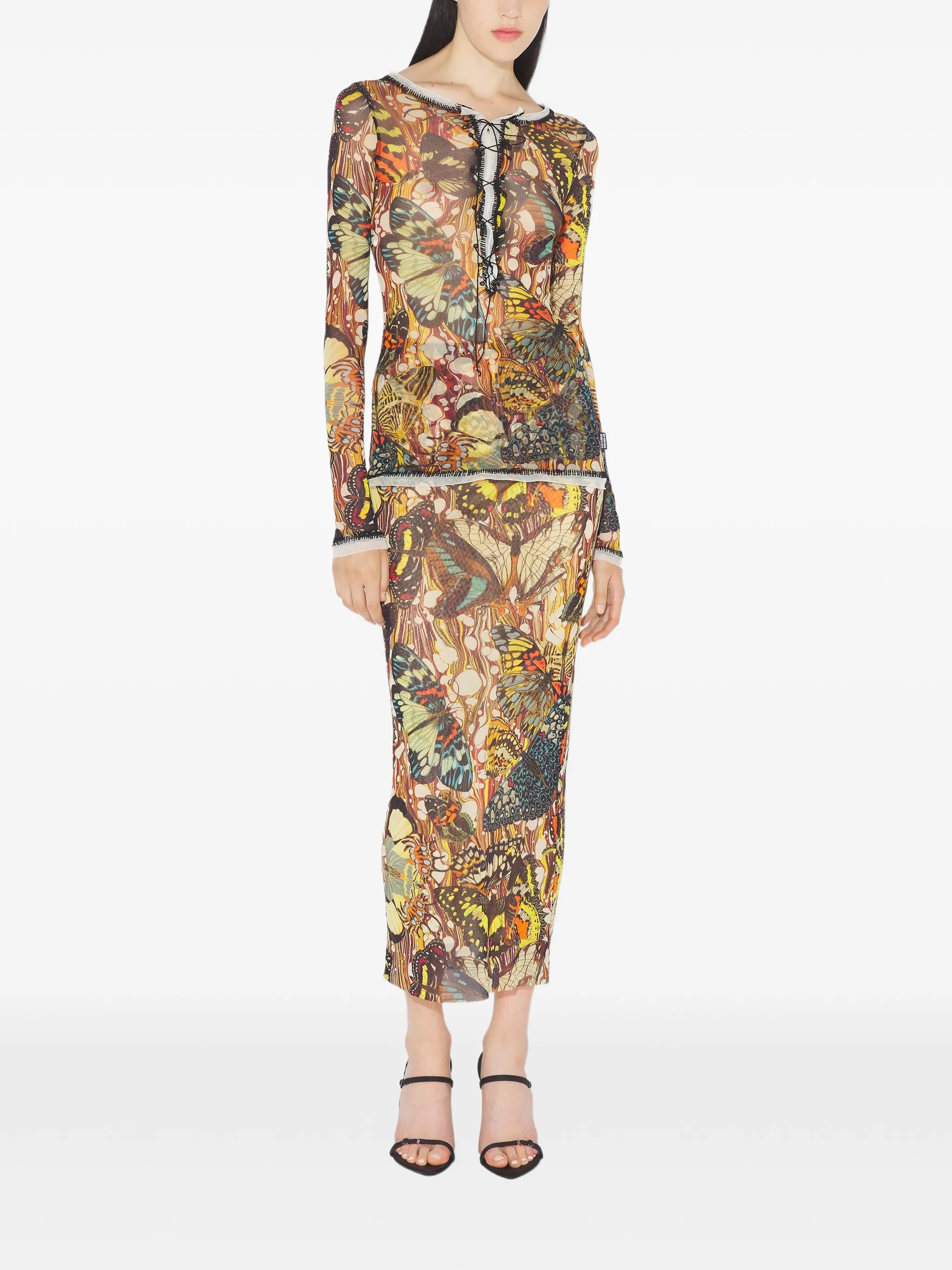 Papillon Jaune lacing top