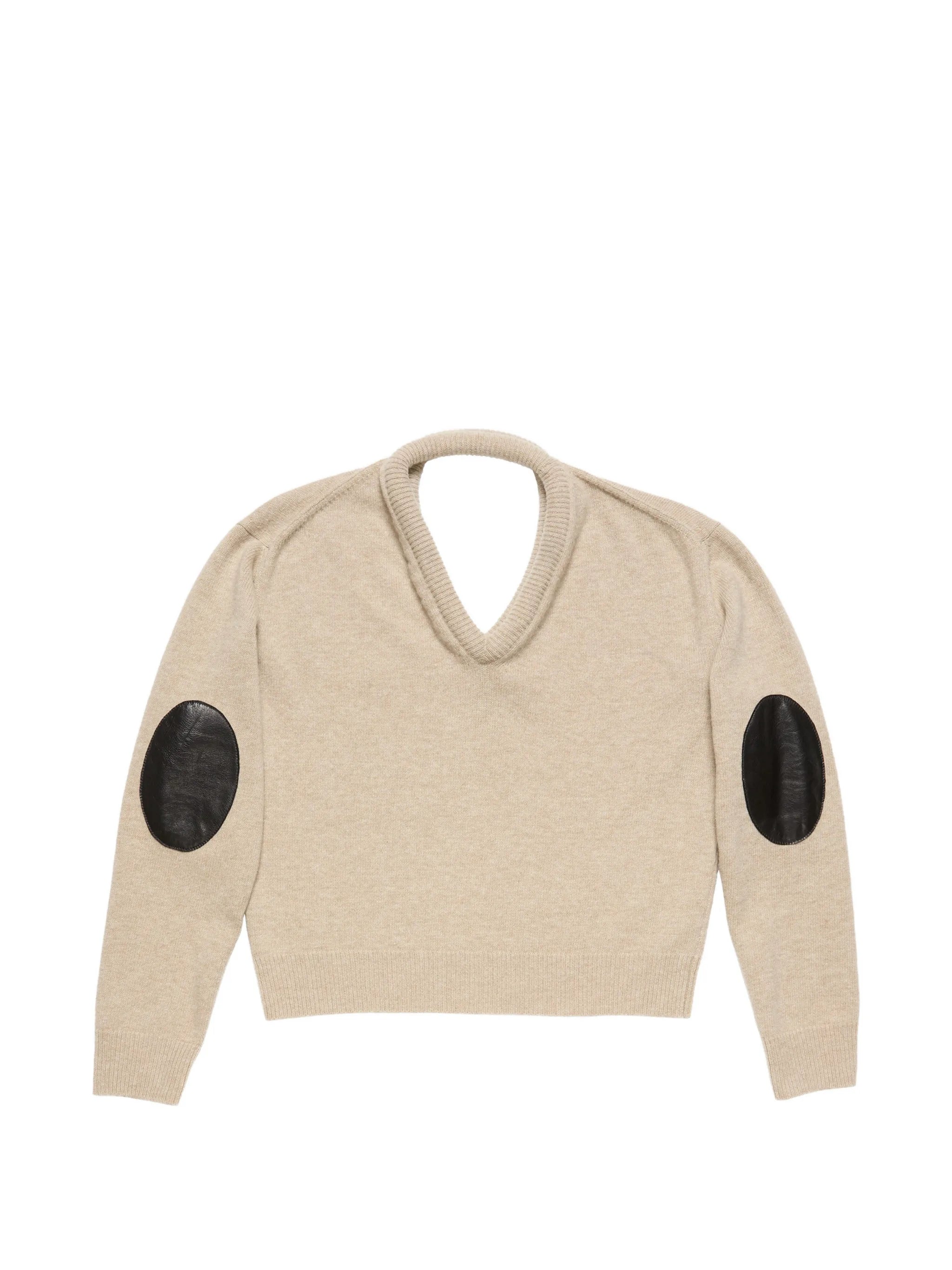 wool sweater with cut-out