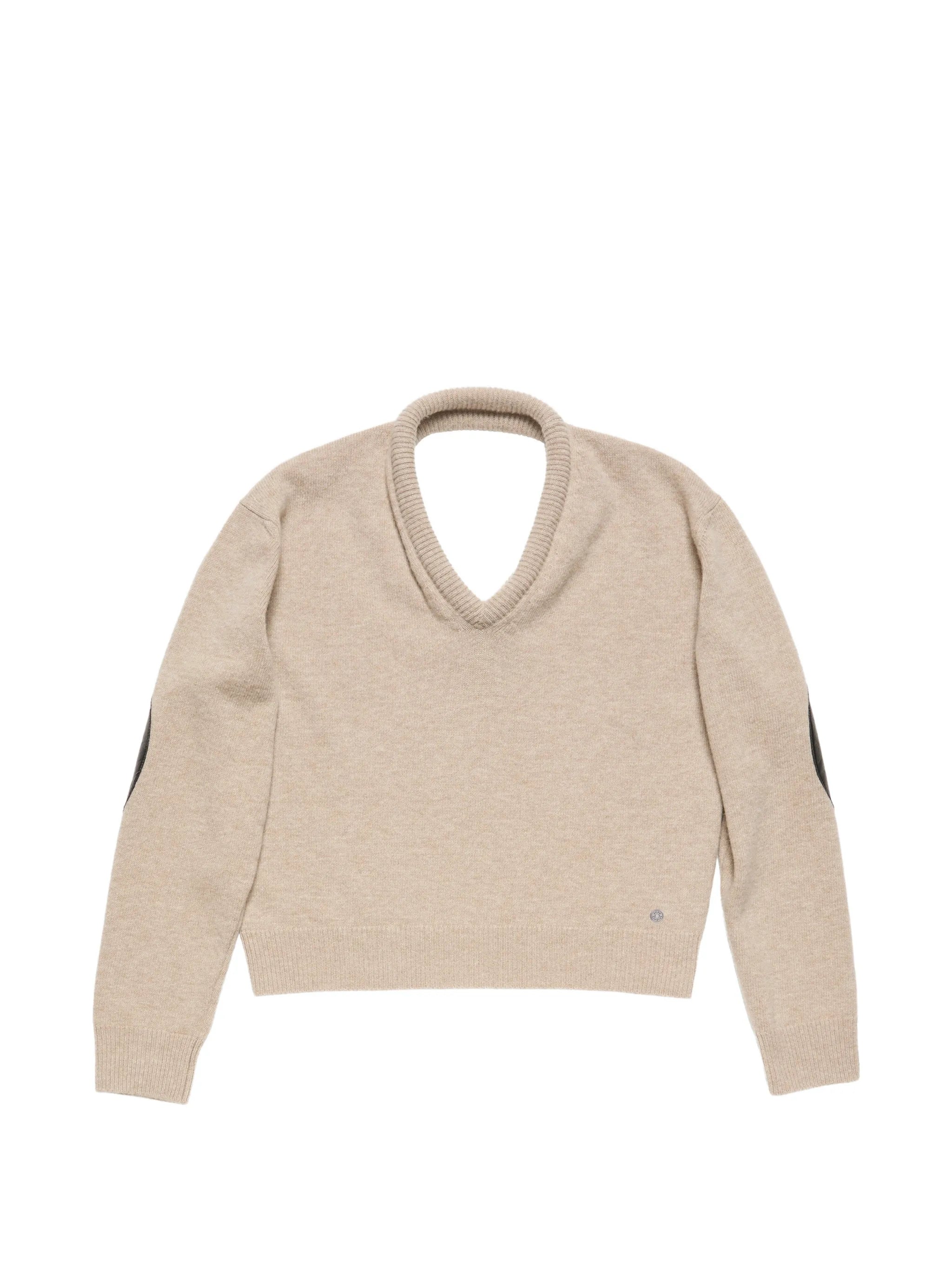 wool sweater with cut-out