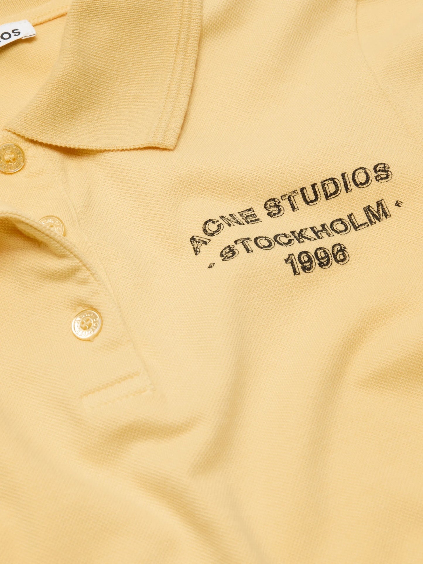 buttoned logo polo shirt