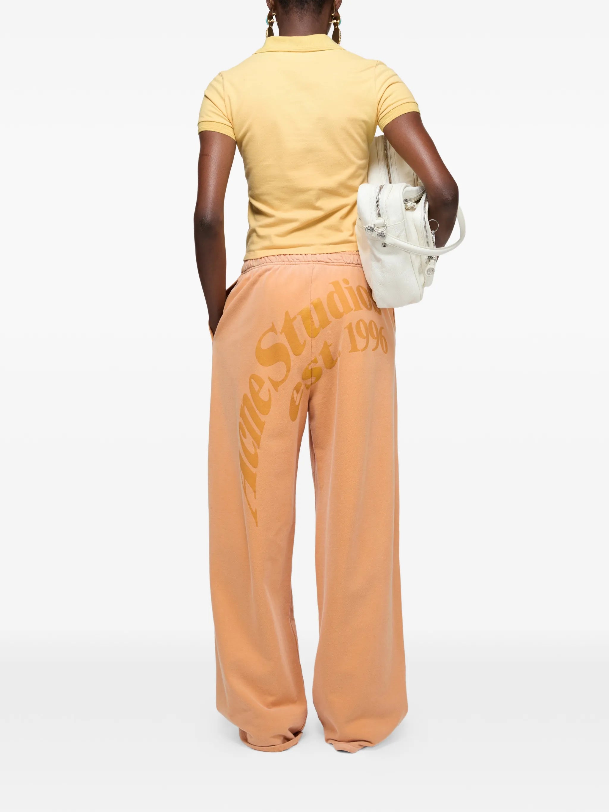 buttoned logo polo shirt