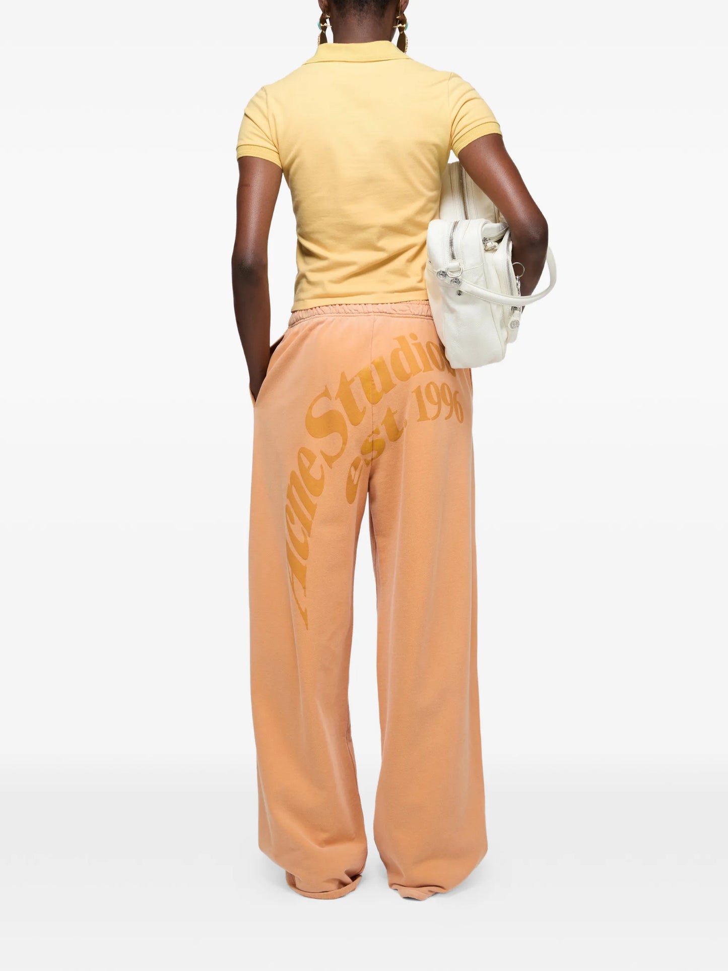 buttoned logo polo shirt