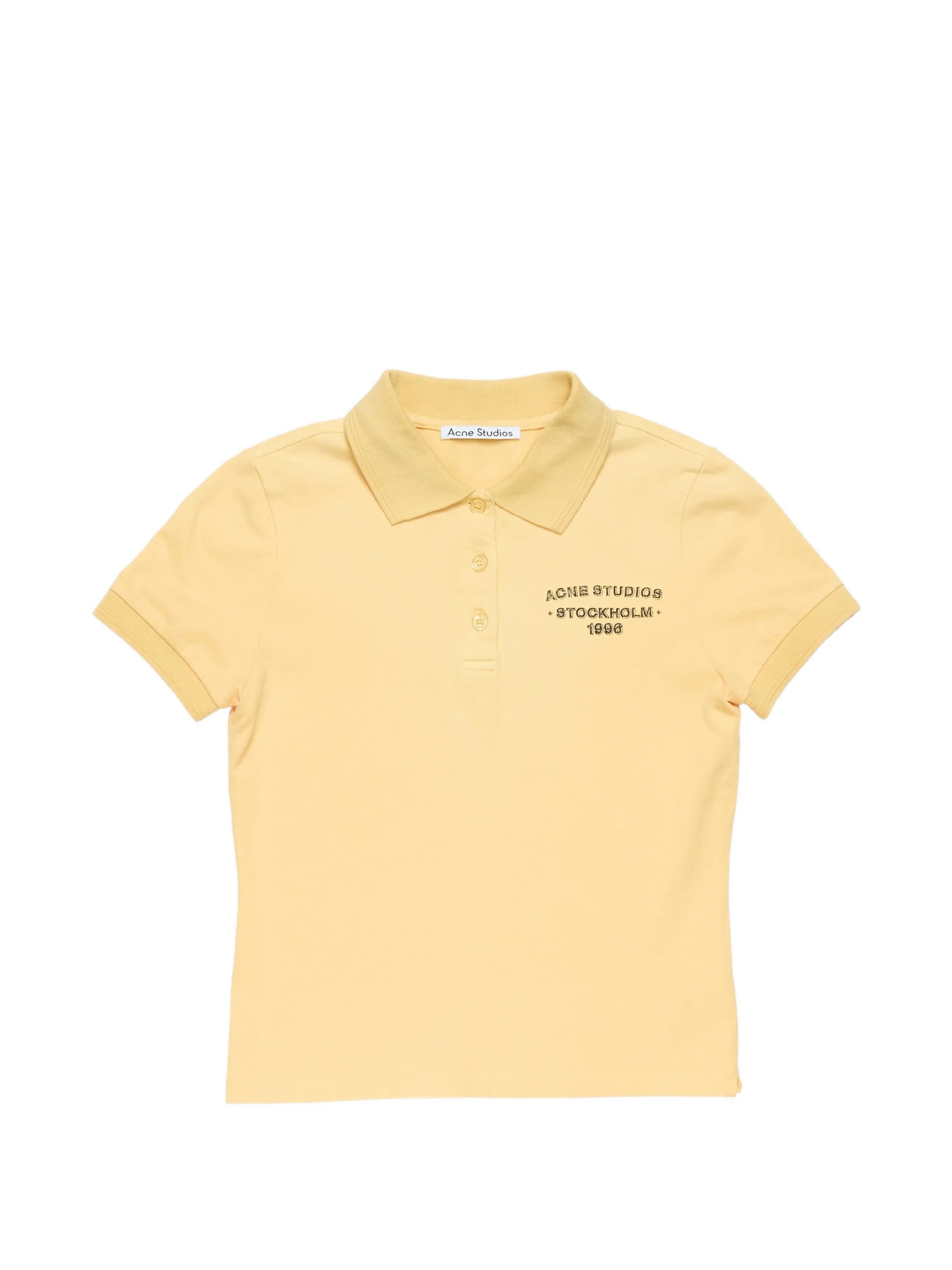 buttoned logo polo shirt