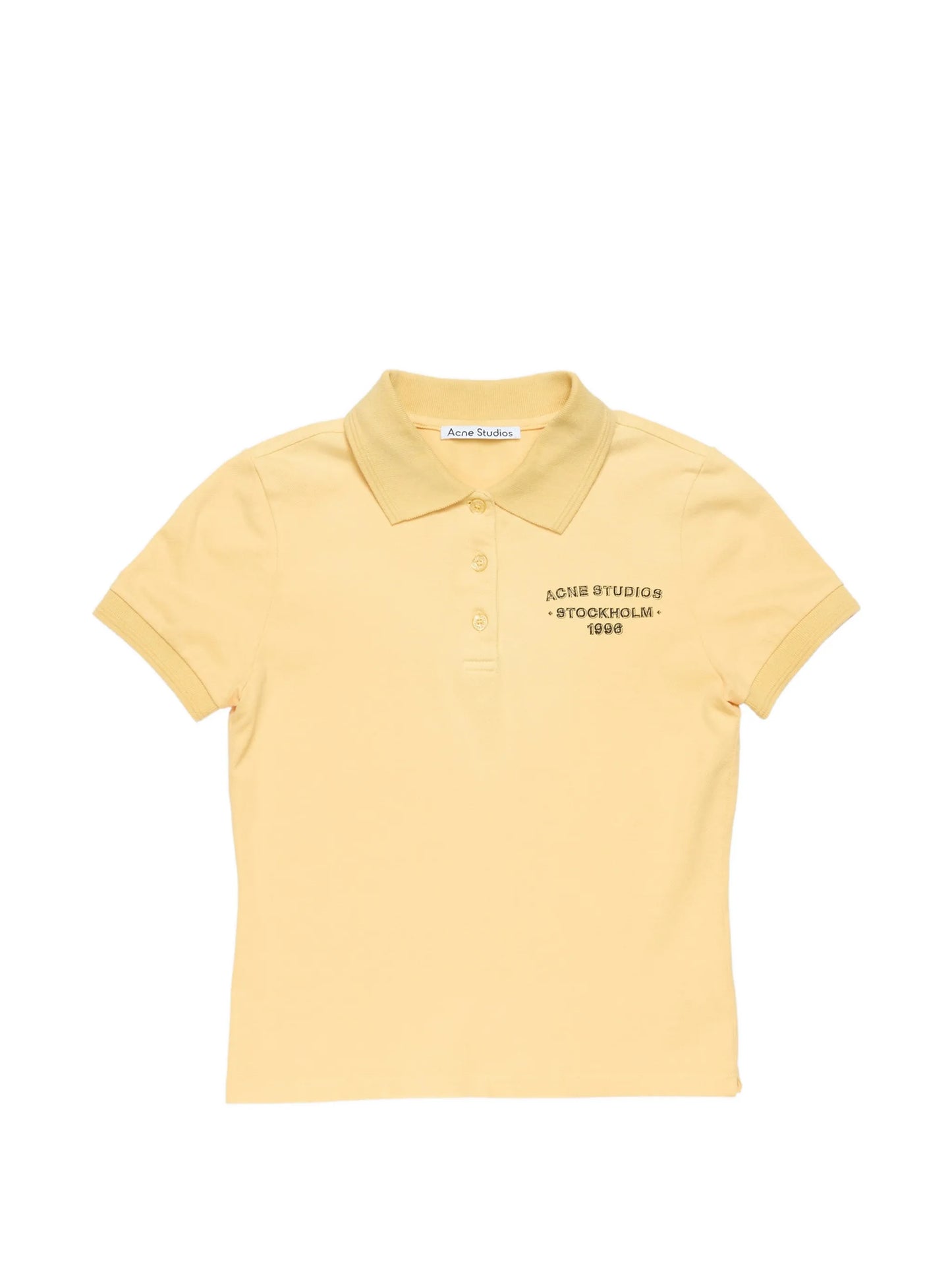 buttoned logo polo shirt