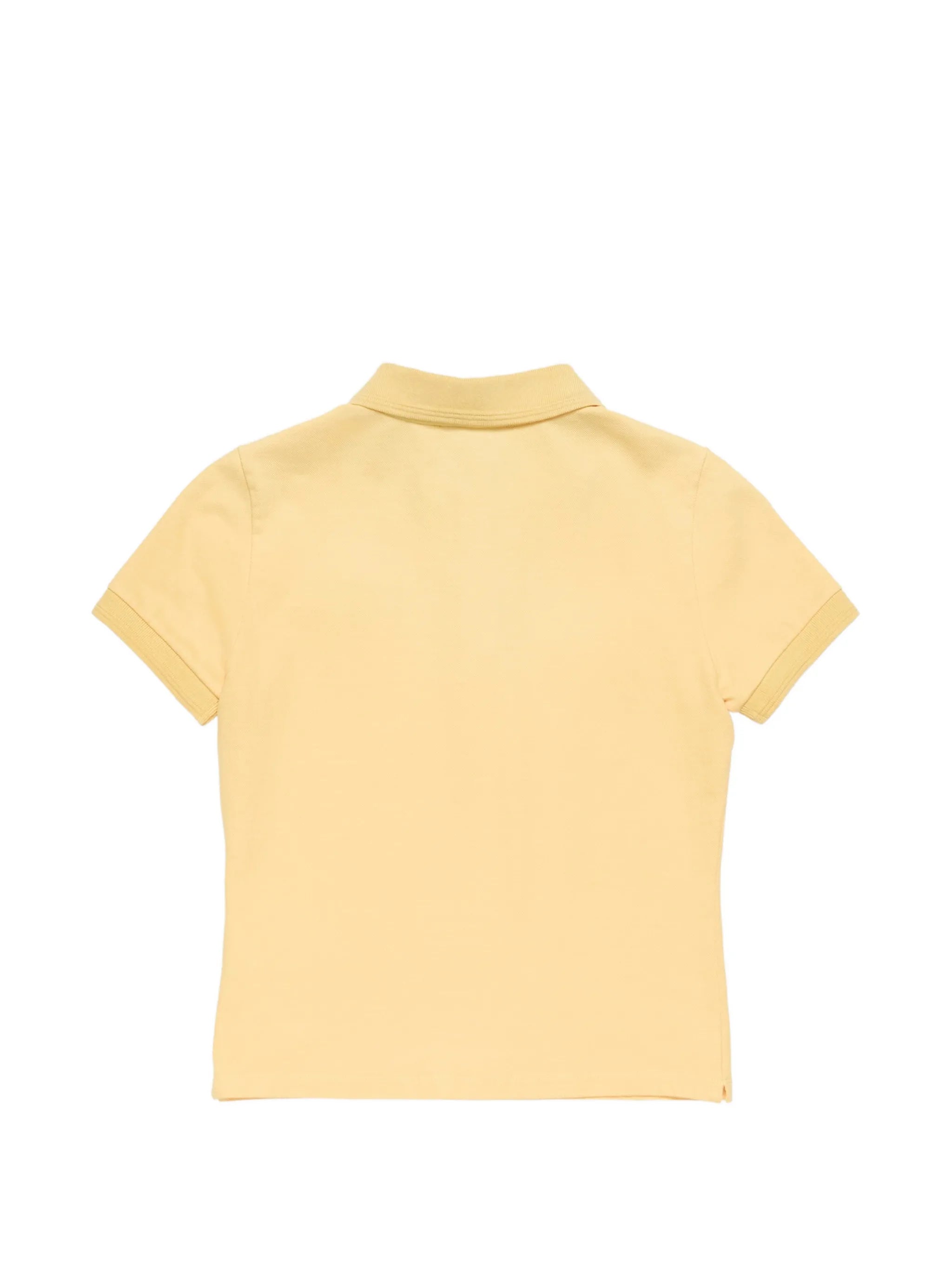 buttoned logo polo shirt
