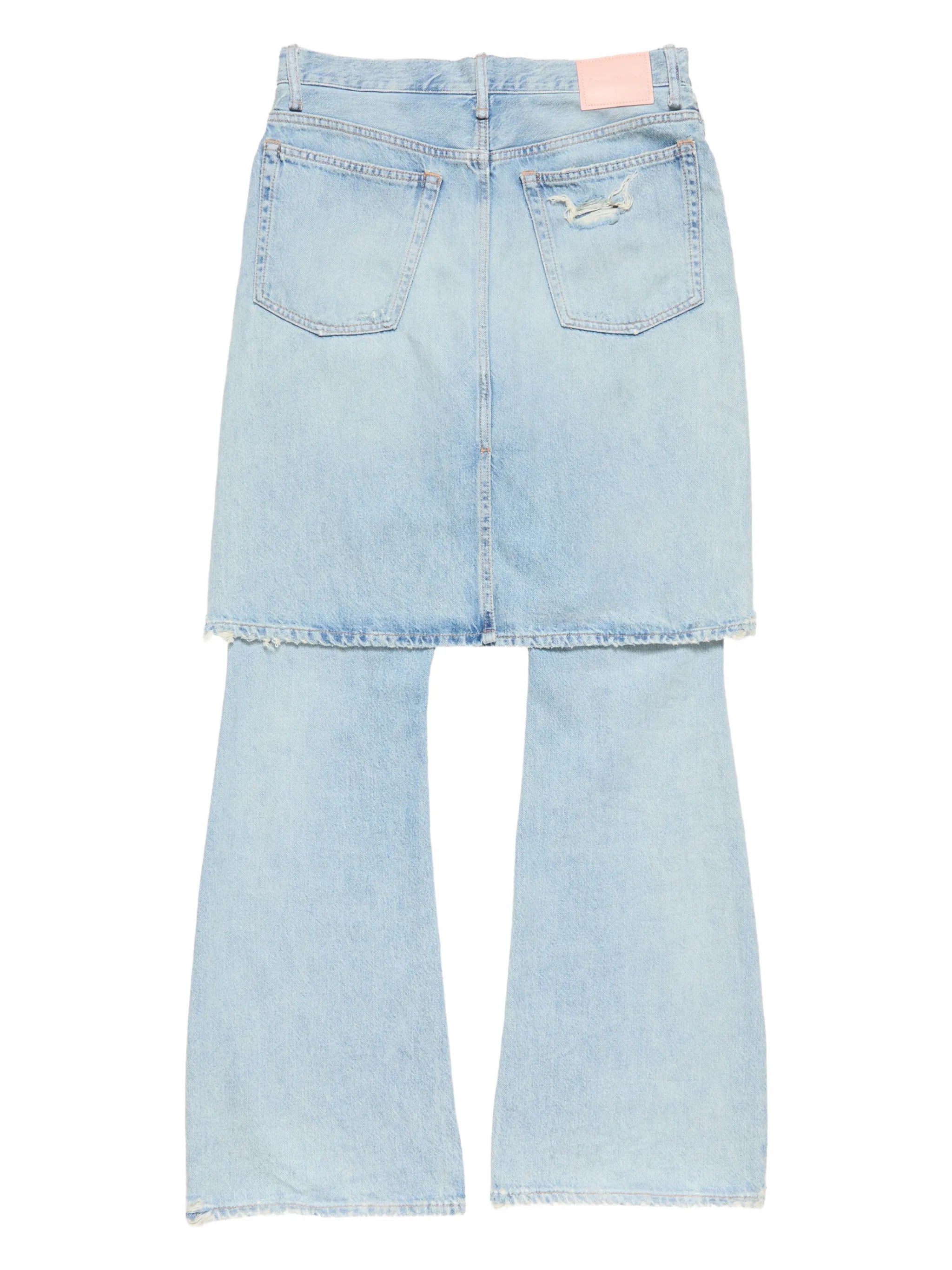 layered jeans