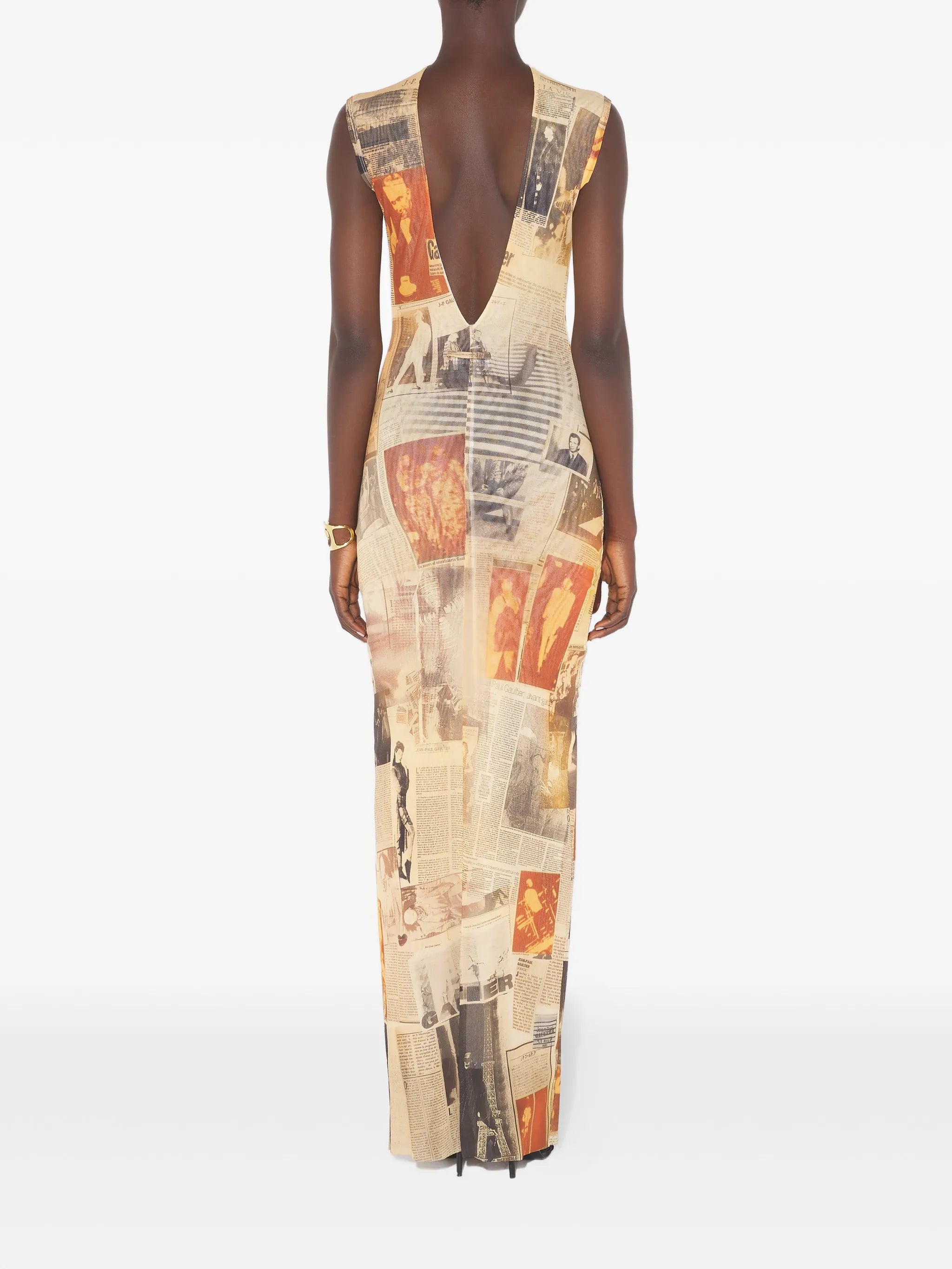 open-back maxi dress