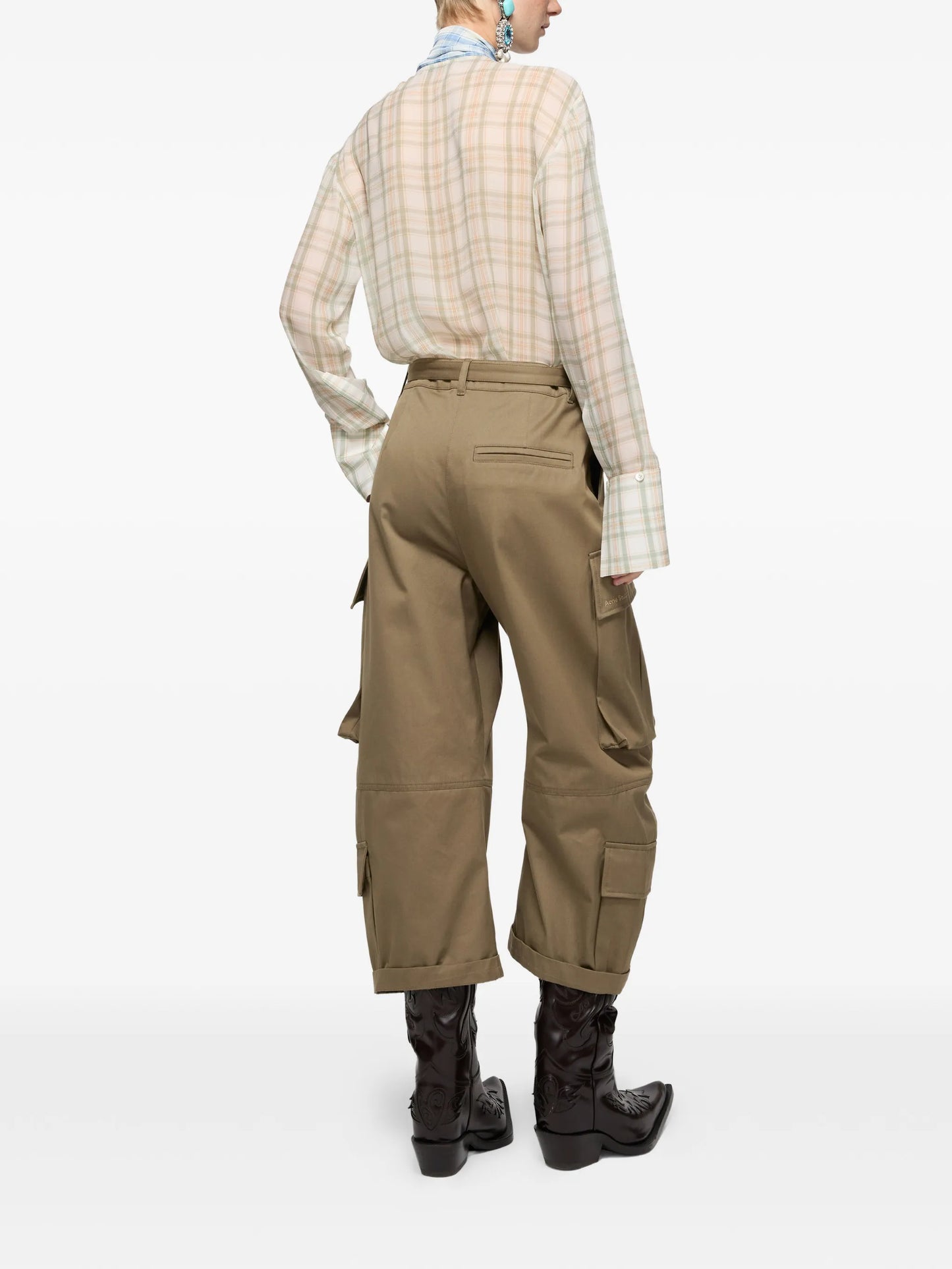 belted cargo pants