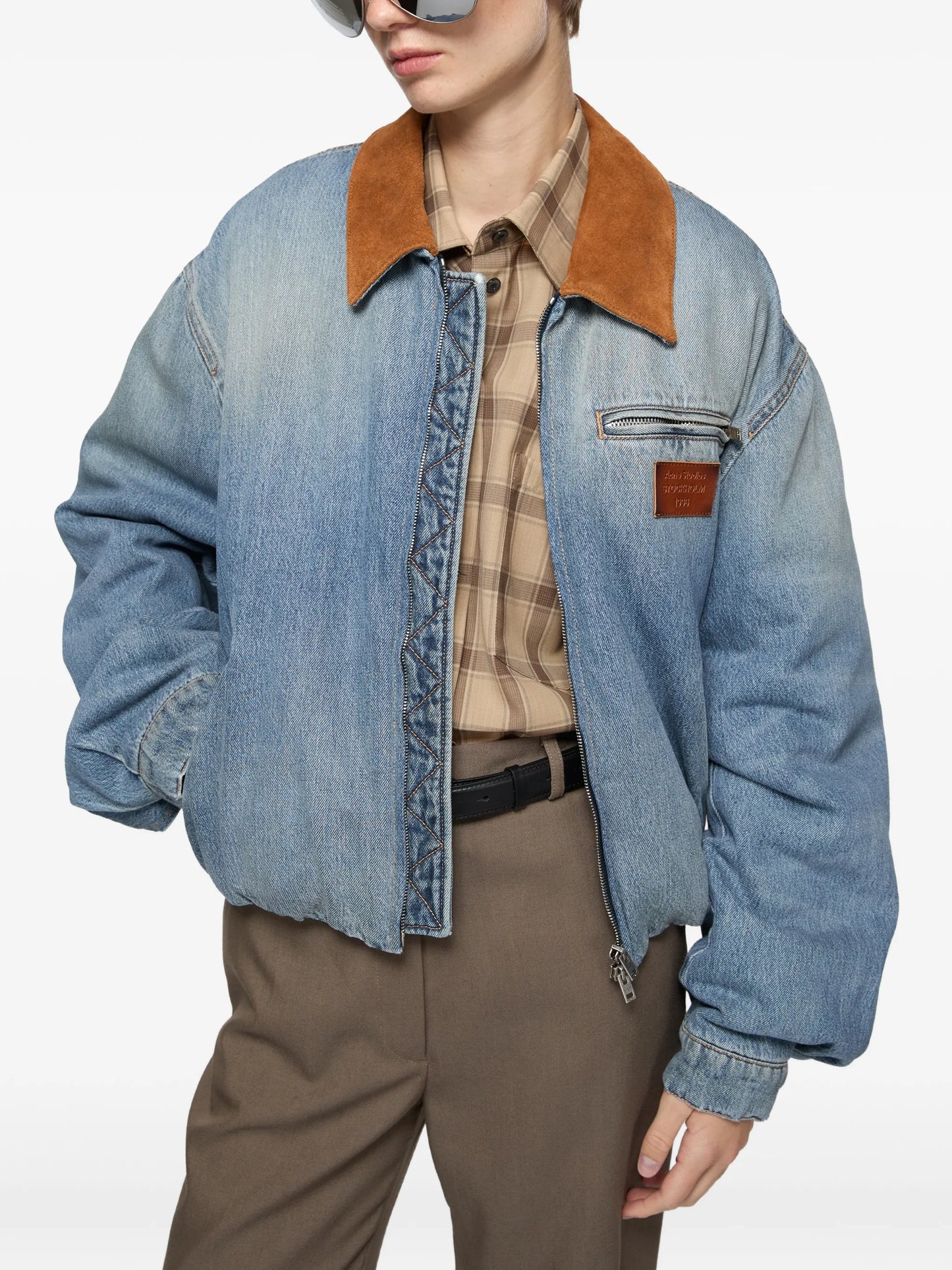 denim bomber jacket